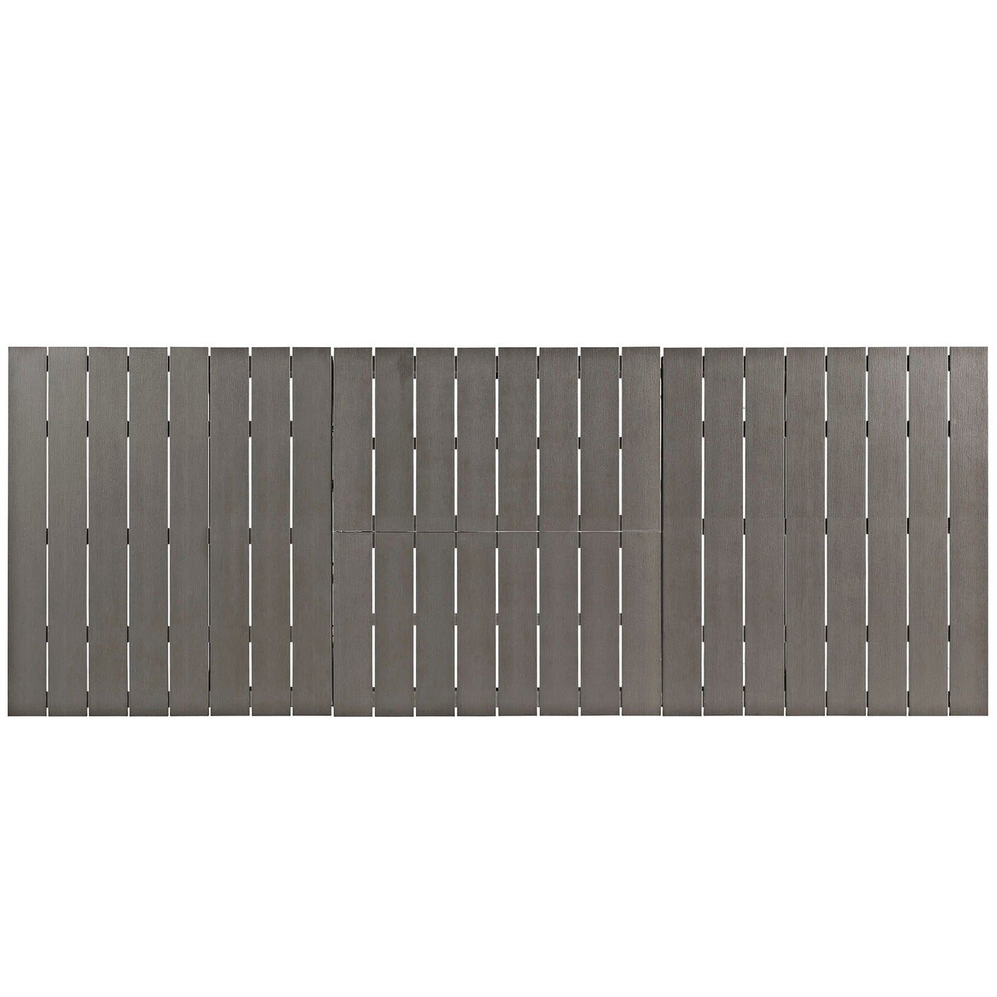 Modway Shore Outdoor Patio Wood Dining Table - Silver Gray | Dining Tables | Modishstore-4