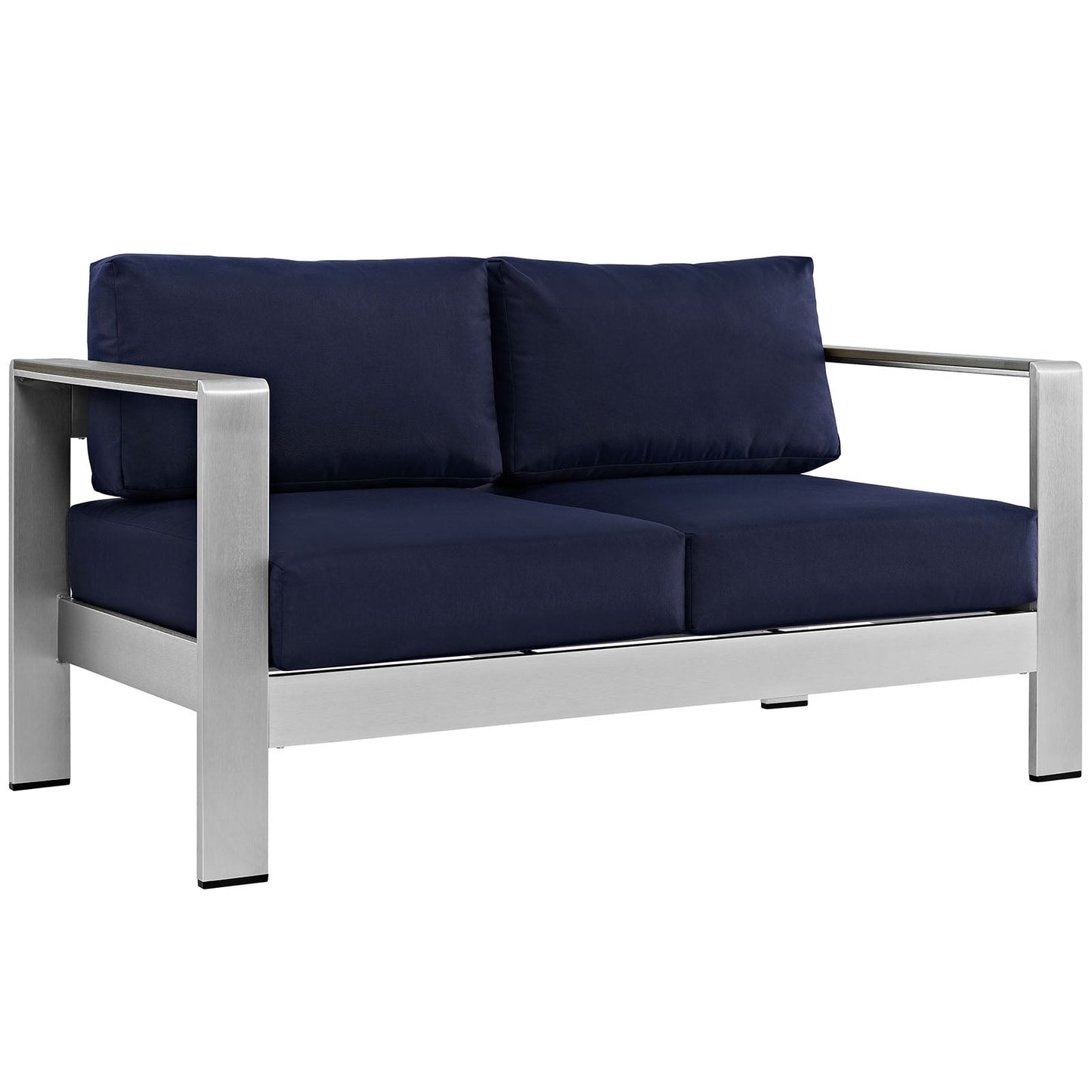 Modway Shore Outdoor Patio Aluminum Loveseat | Outdoor Sofas, Loveseats & Sectionals | Modishstore-18