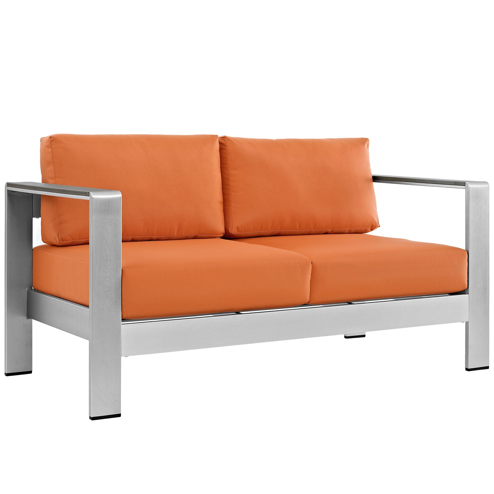 Modway Shore Outdoor Patio Aluminum Loveseat | Outdoor Sofas, Loveseats & Sectionals | Modishstore-17