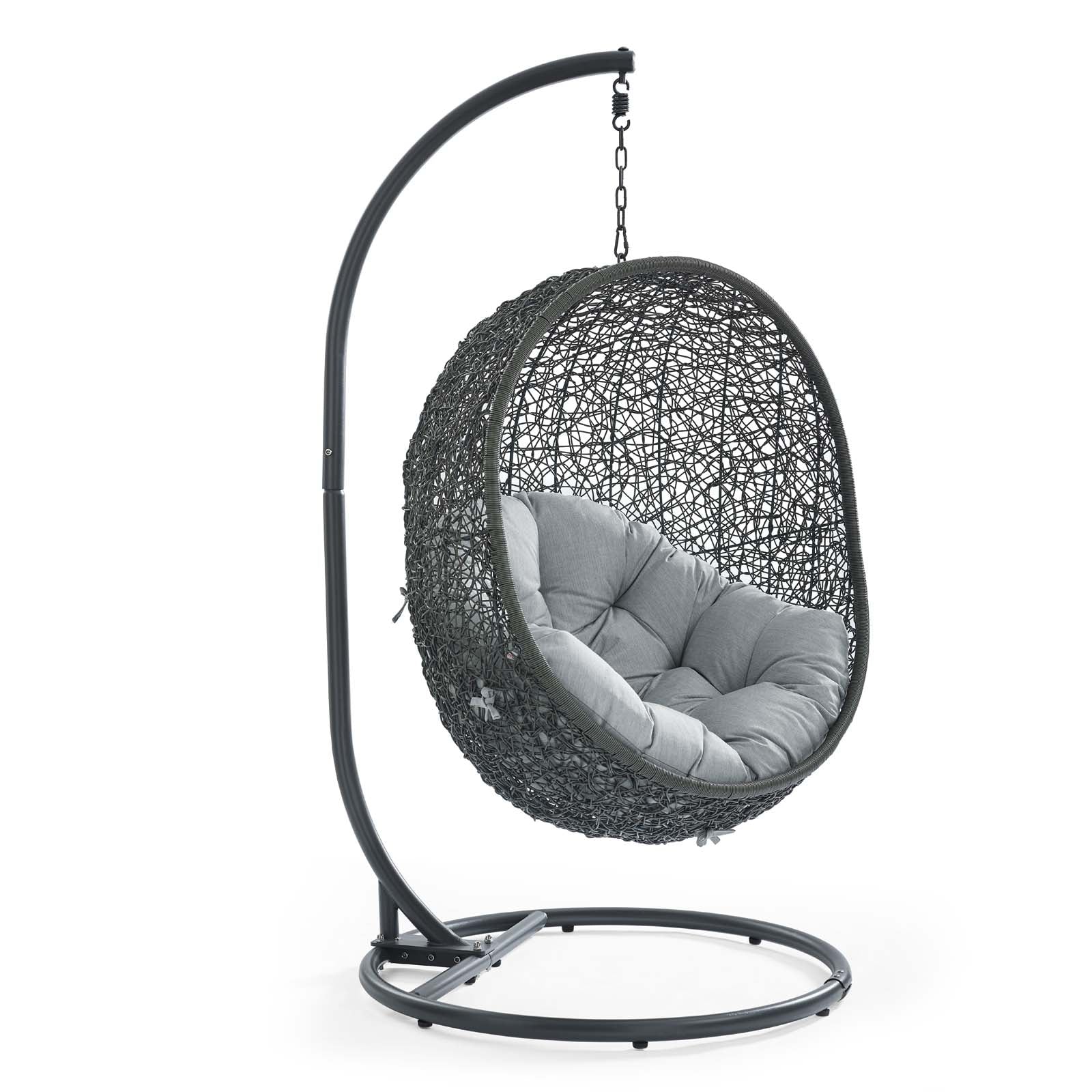 Modway Hide Outdoor Patio Swing Chair With Stand | Outdoor Porch Swings | 7