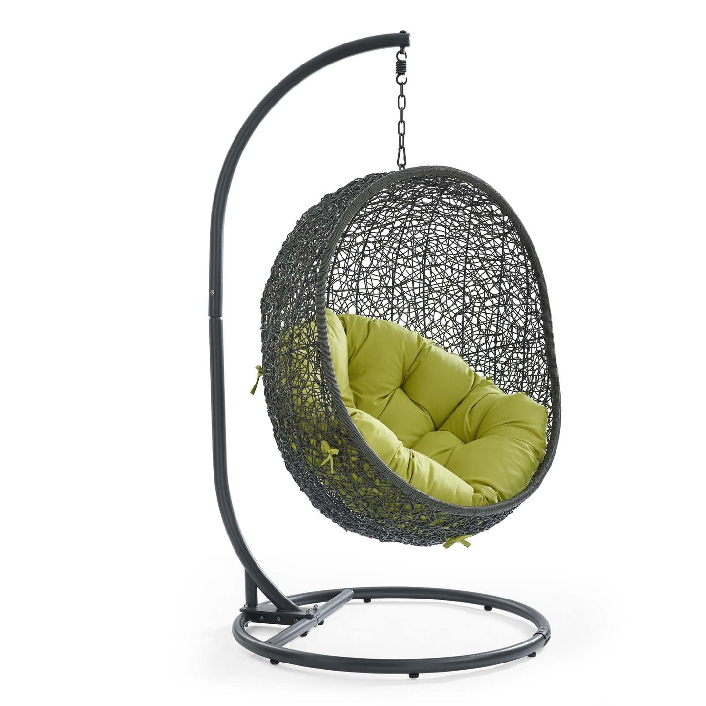 Modway Hide Outdoor Patio Swing Chair With Stand | Outdoor Porch Swings | 