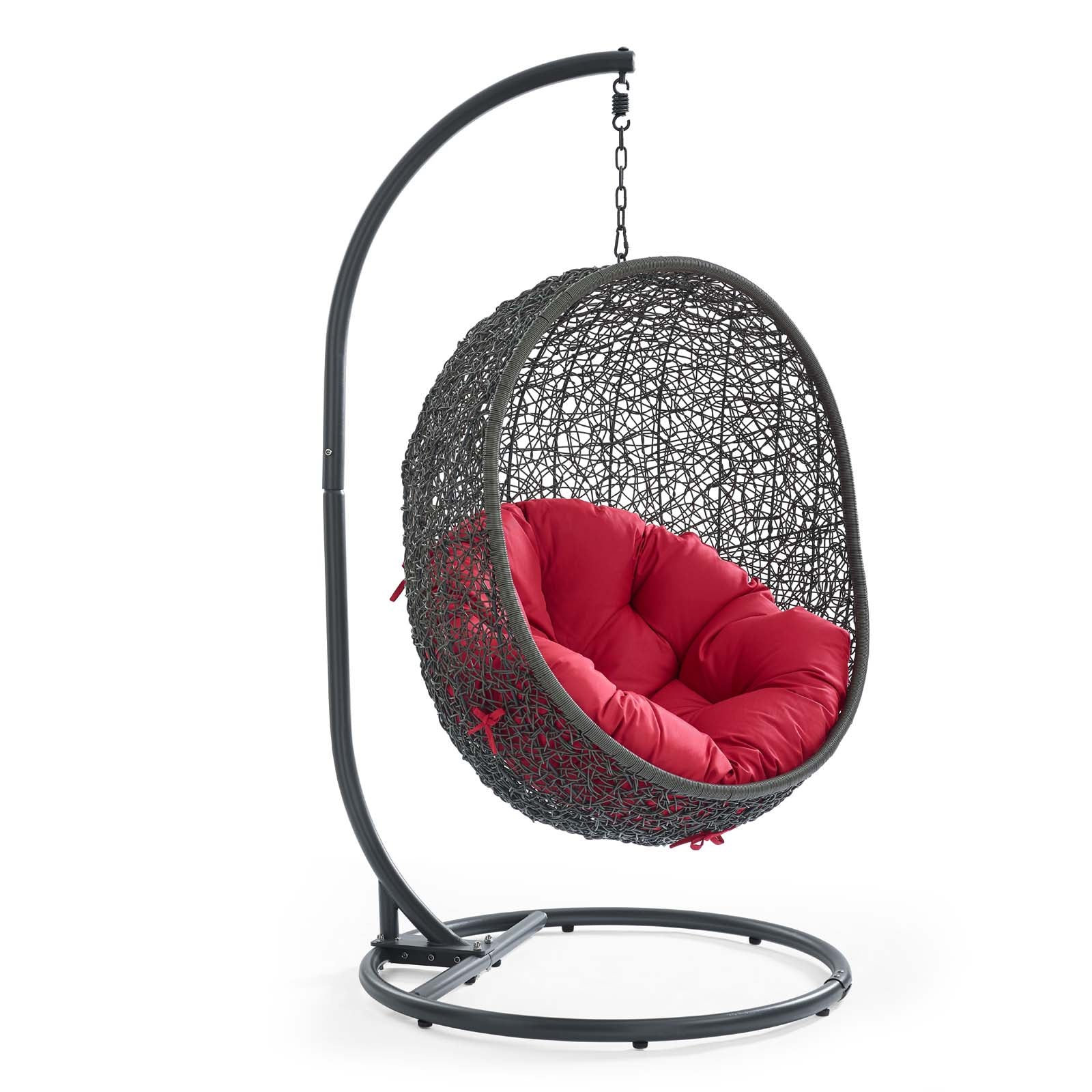 Modway Hide Outdoor Patio Swing Chair With Stand | Outdoor Porch Swings | 1