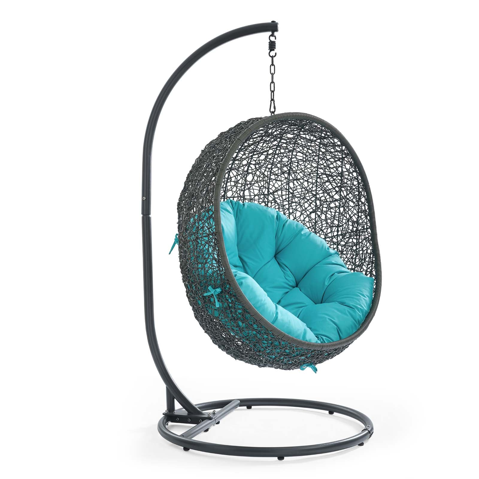 Modway Hide Outdoor Patio Swing Chair With Stand | Outdoor Porch Swings | 5