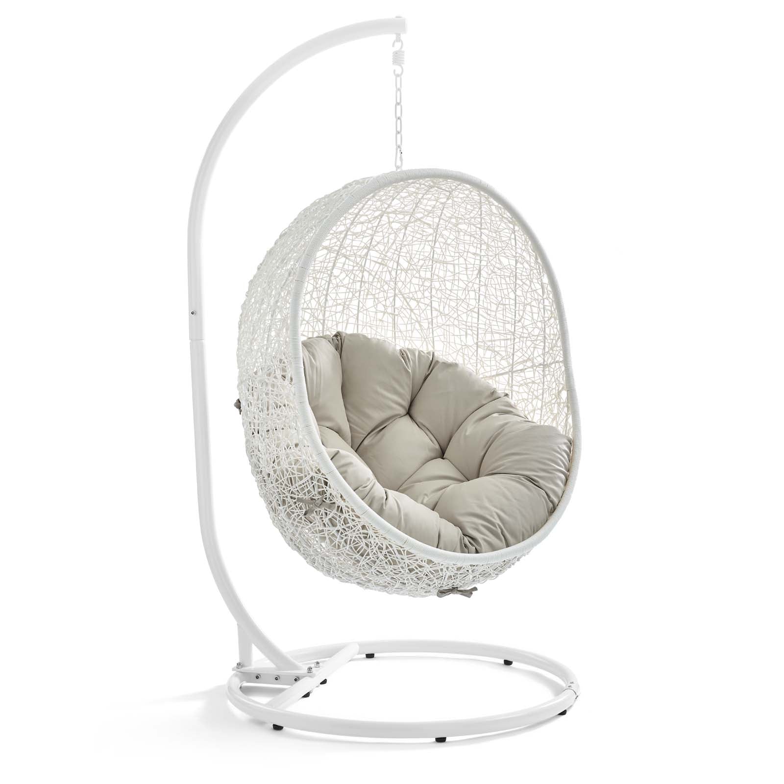 Modway Hide Outdoor Patio Swing Chair With Stand | Outdoor Porch Swings | 0
