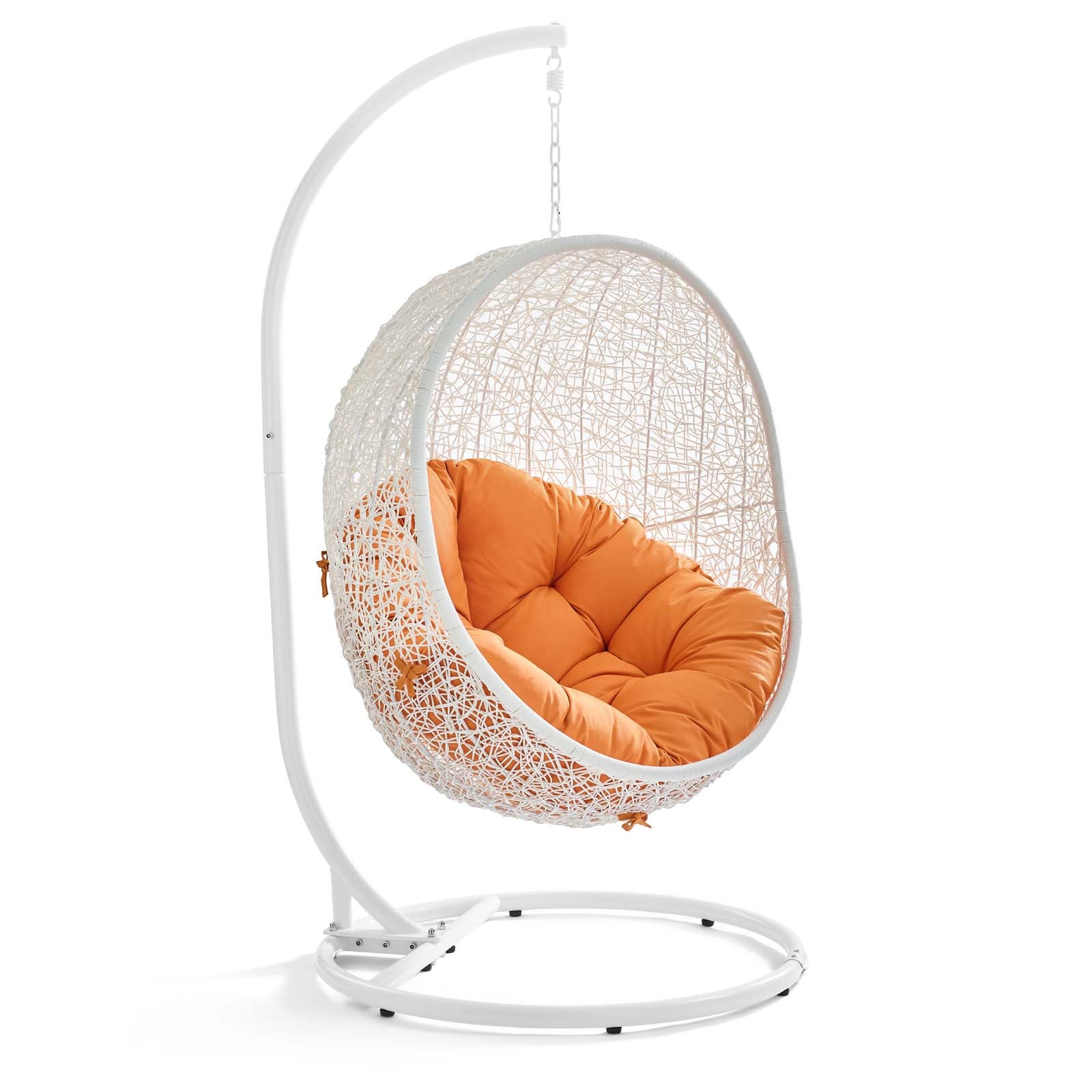 Modway Hide Outdoor Patio Swing Chair With Stand | Outdoor Porch Swings | 4