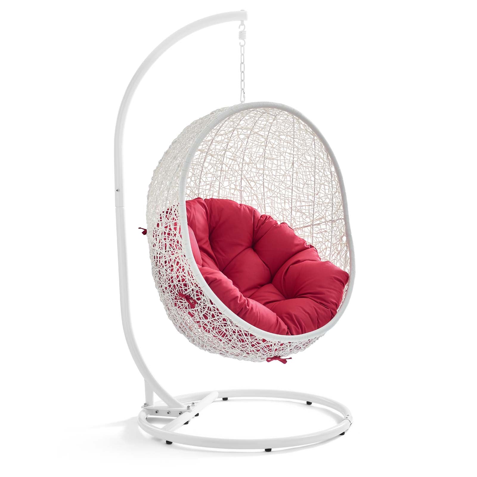 Modway Hide Outdoor Patio Swing Chair With Stand | Outdoor Porch Swings | 2