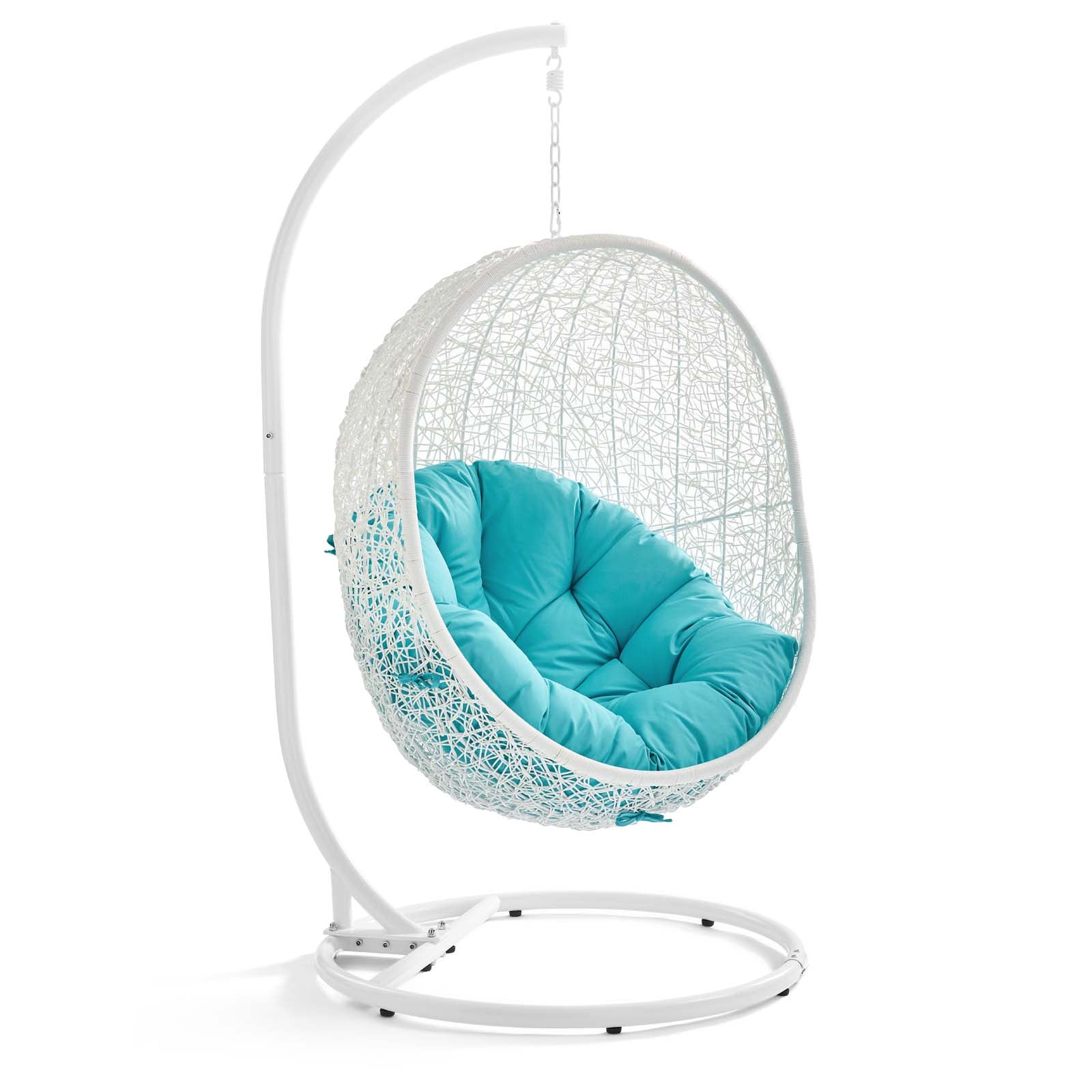 Modway Hide Outdoor Patio Swing Chair With Stand | Outdoor Porch Swings | 3