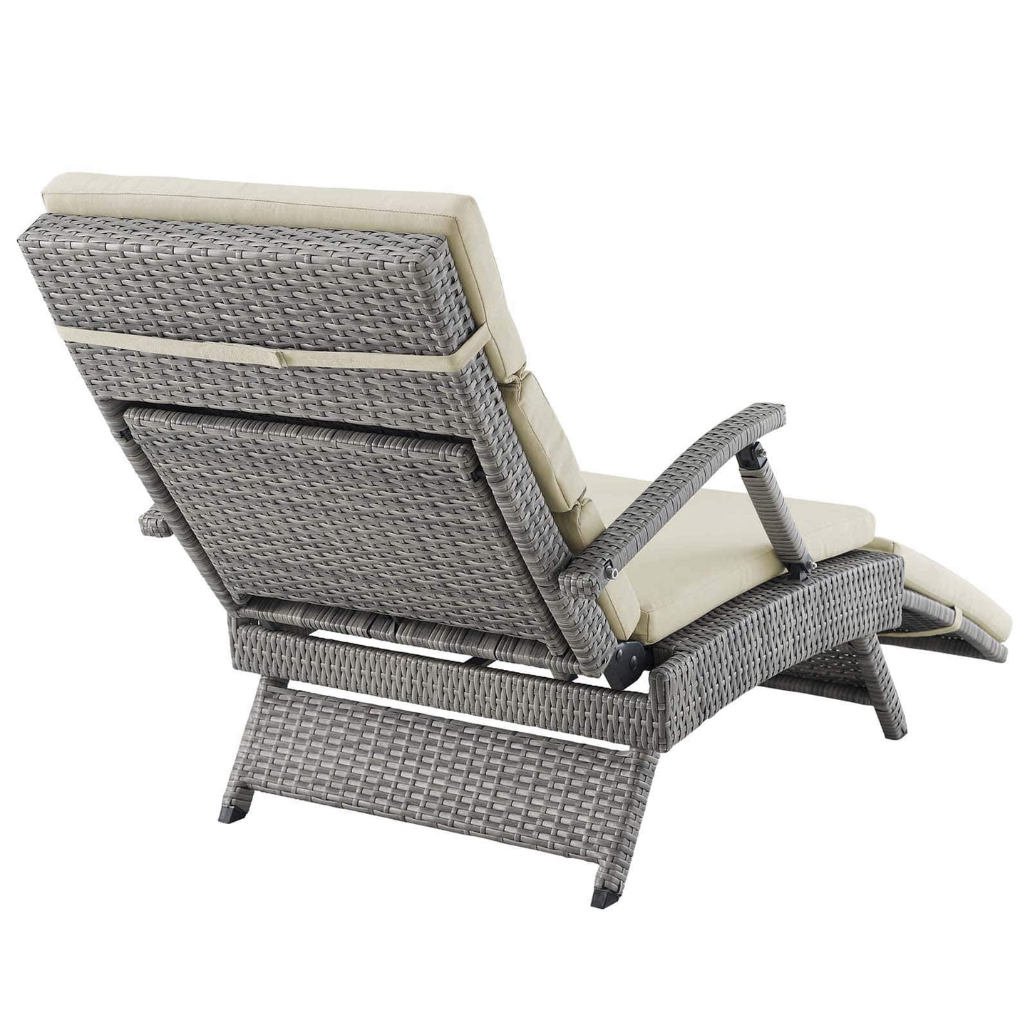 Modway Envisage Chaise Outdoor Patio Wicker Rattan Lounge Chair