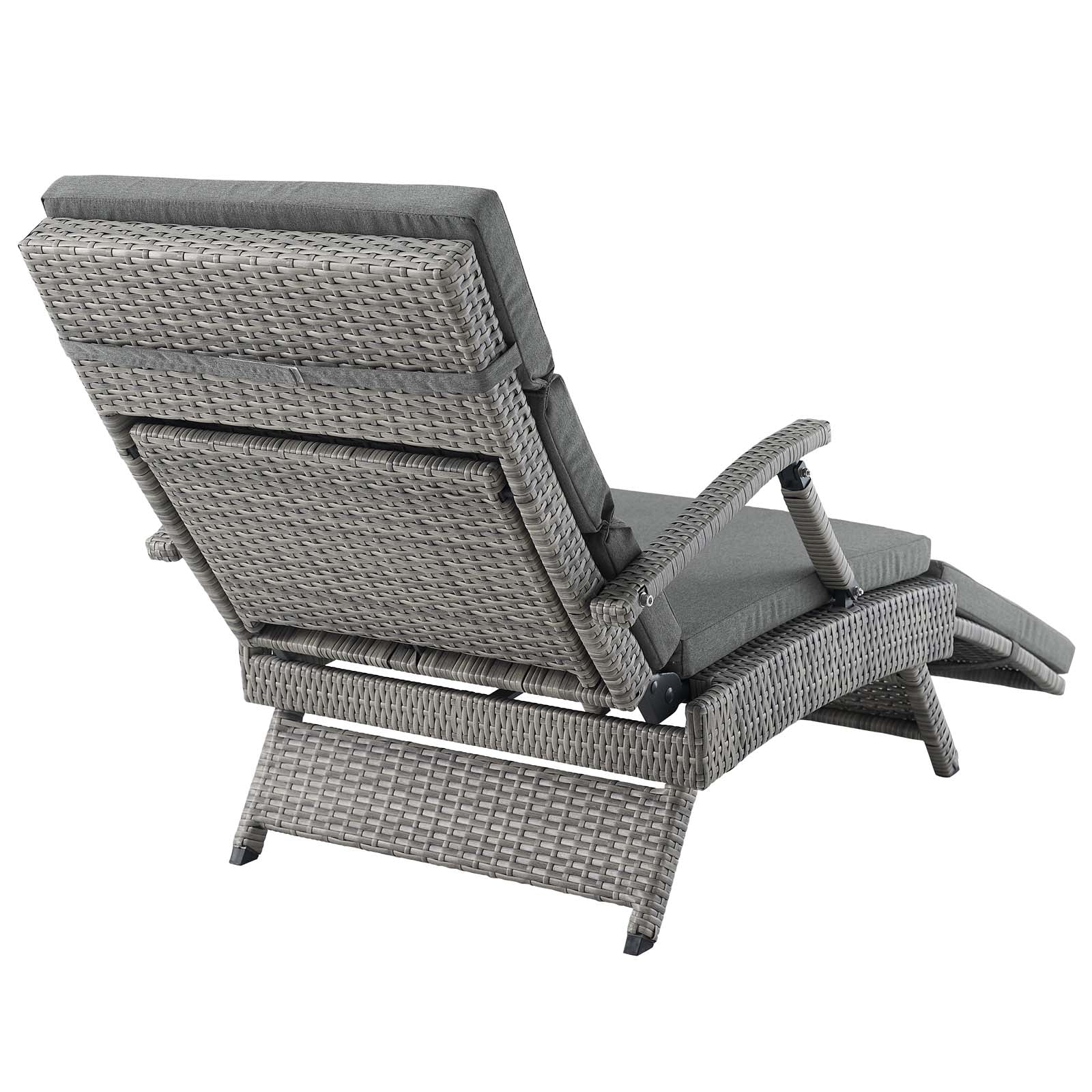 Modway Envisage Chaise Outdoor Patio Wicker Rattan Lounge Chair | Lounge Chairs | 