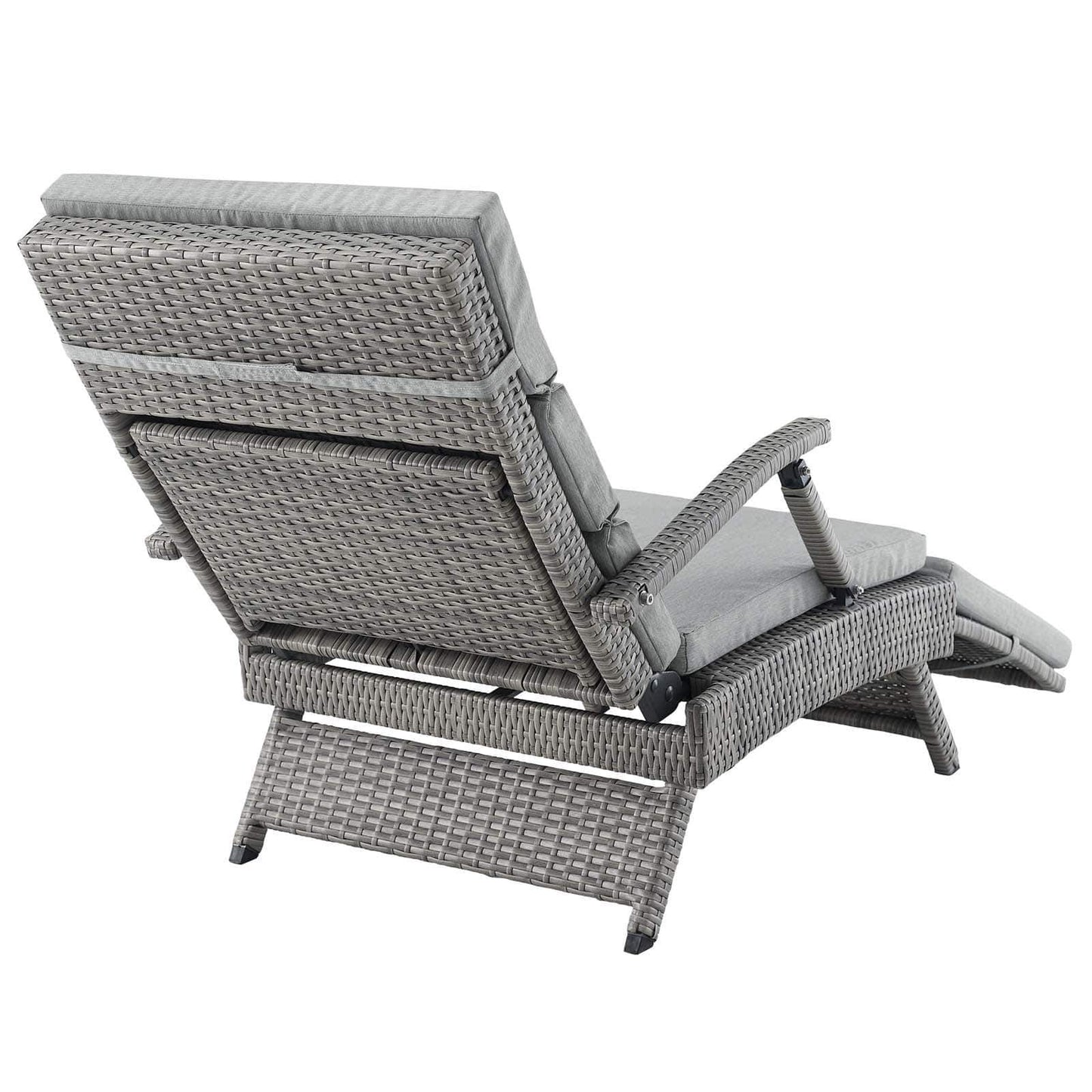 Modway Envisage Chaise Outdoor Patio Wicker Rattan Lounge Chair