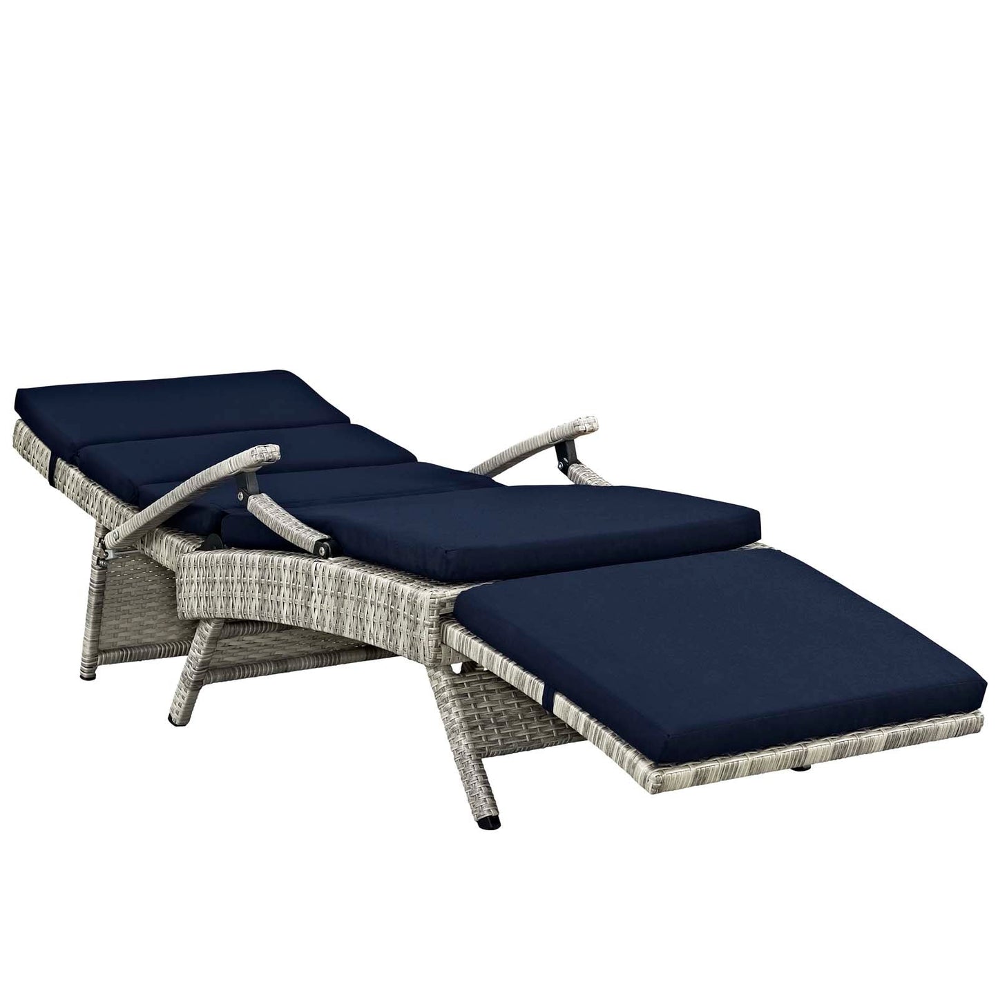 Modway Envisage Chaise Outdoor Patio Wicker Rattan Lounge Chair | Lounge Chairs | 