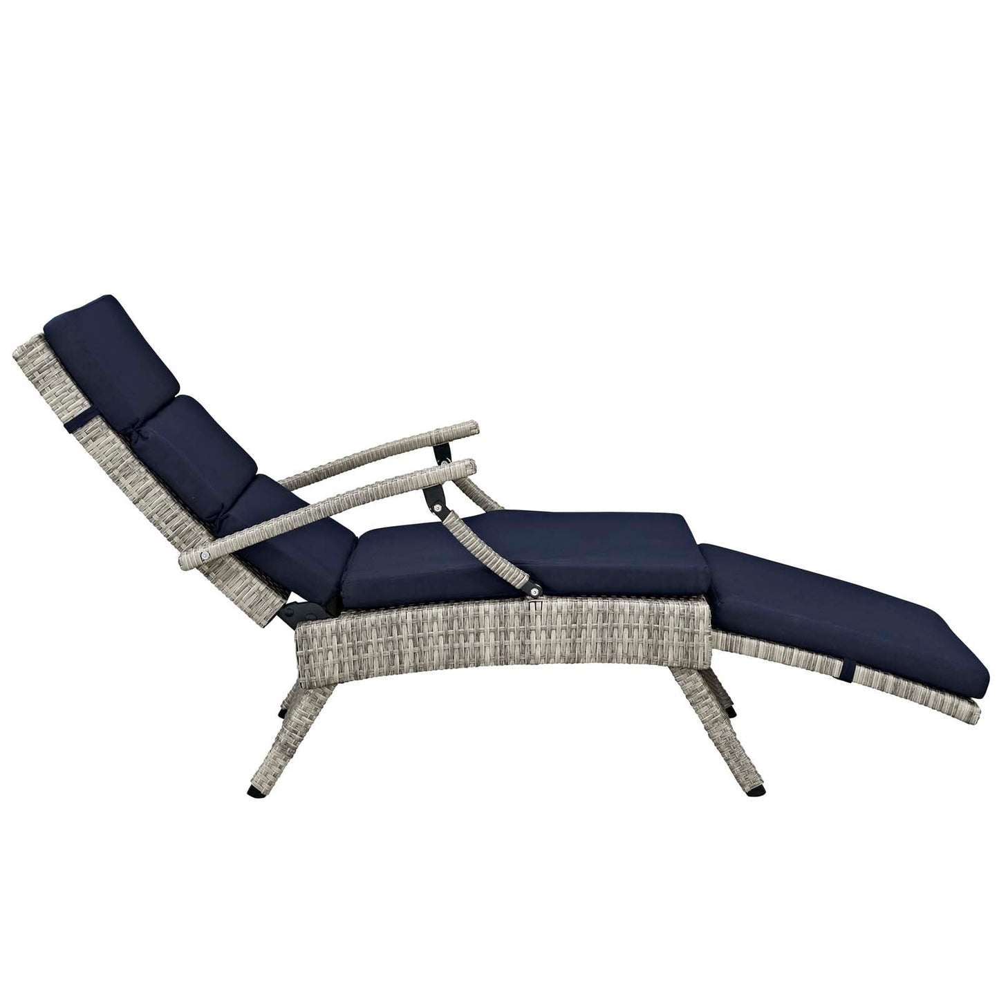 Modway Envisage Chaise Outdoor Patio Wicker Rattan Lounge Chair | Lounge Chairs | 