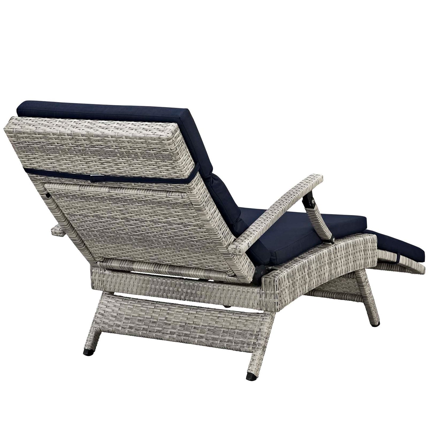 Modway Envisage Chaise Outdoor Patio Wicker Rattan Lounge Chair | Lounge Chairs | 