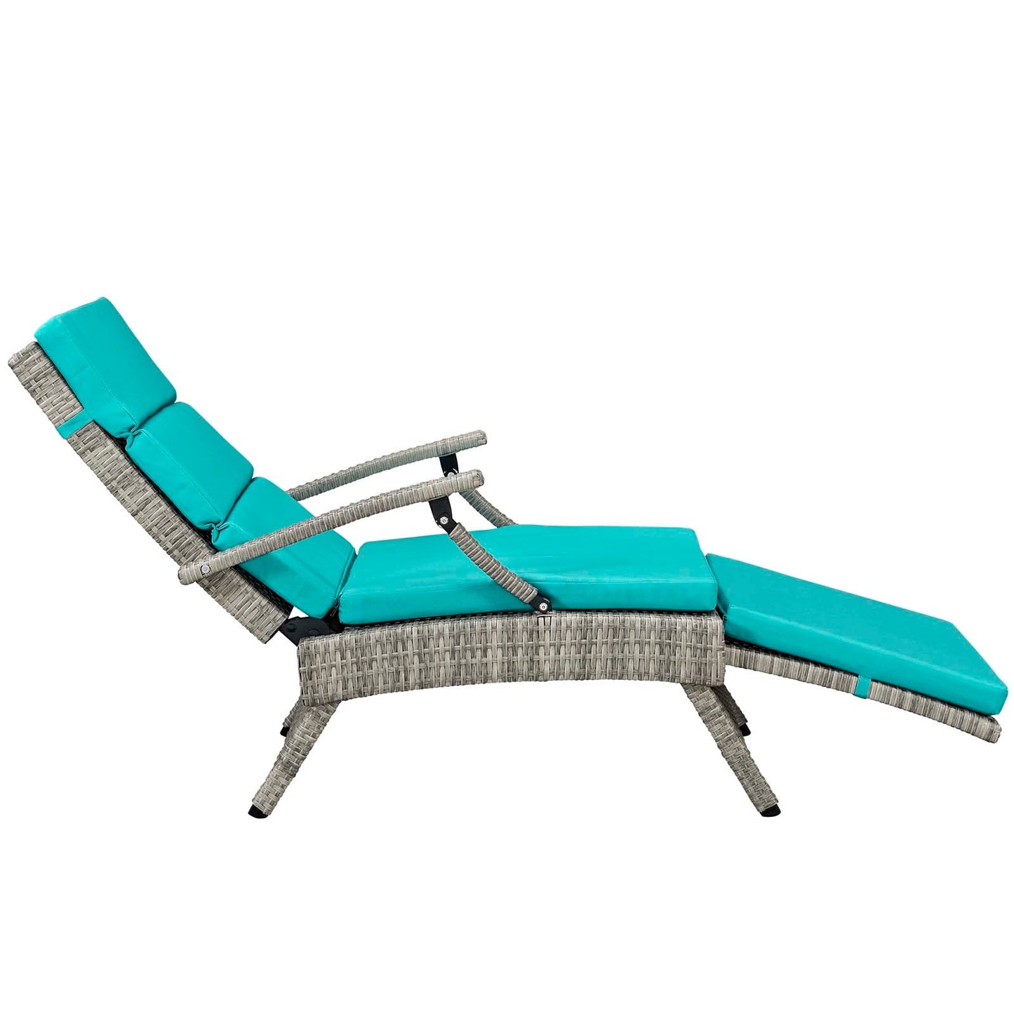 Modway Envisage Chaise Outdoor Patio Wicker Rattan Lounge Chair | Lounge Chairs | 