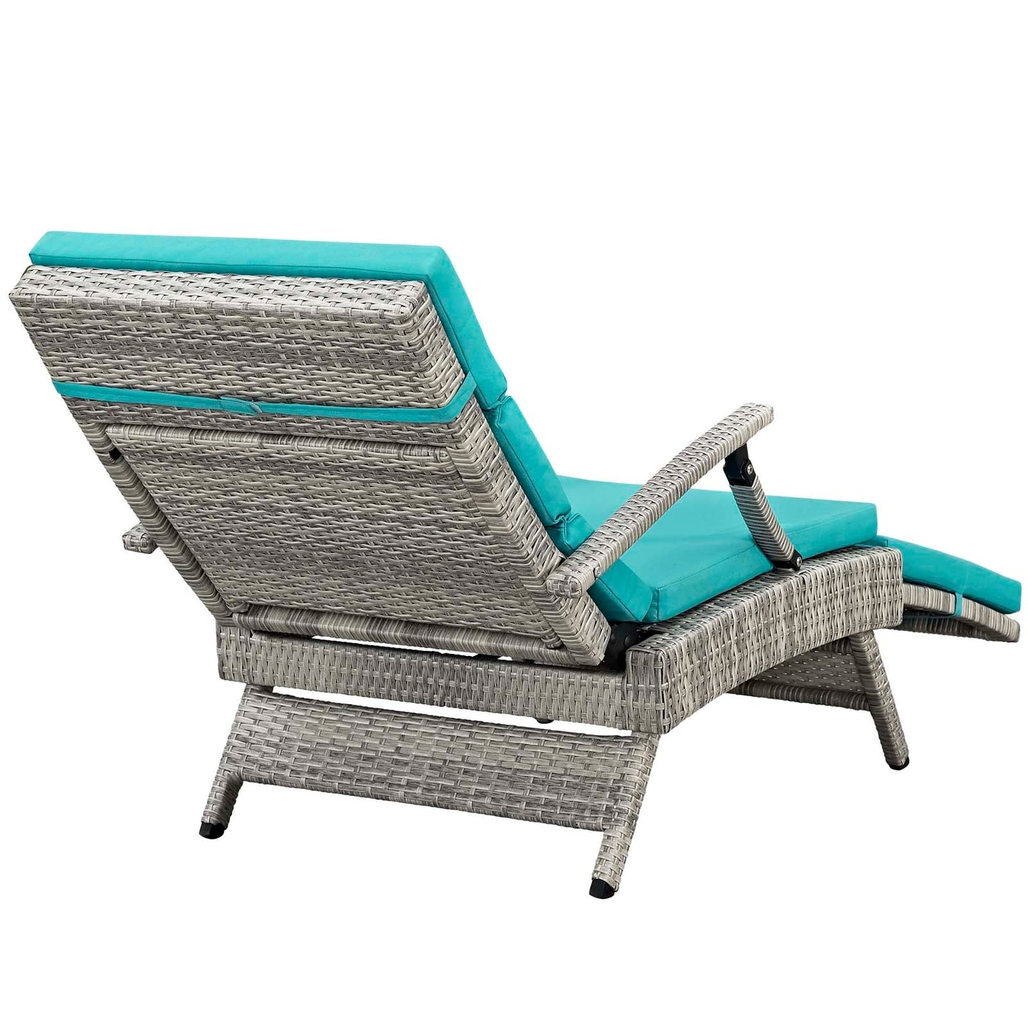 Modway Envisage Chaise Outdoor Patio Wicker Rattan Lounge Chair | Lounge Chairs | 