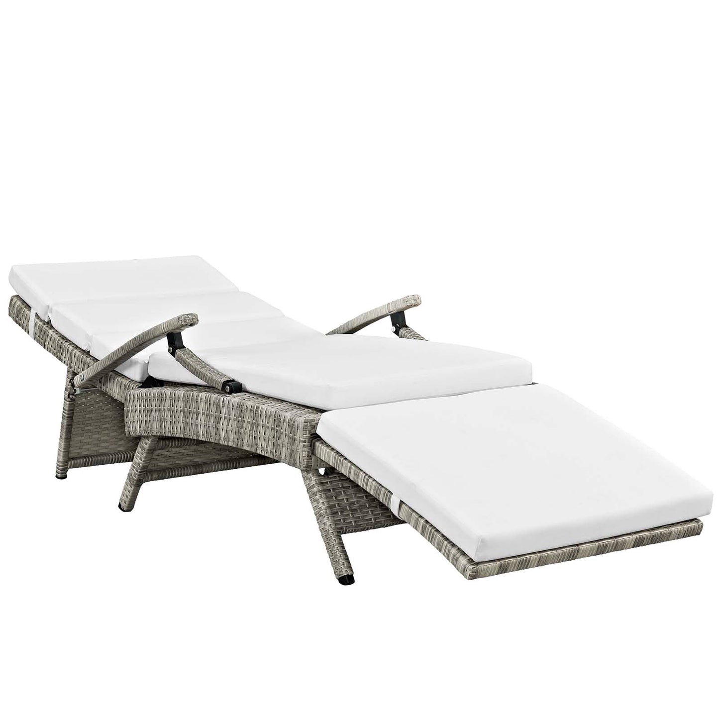 Modway Envisage Chaise Outdoor Patio Wicker Rattan Lounge Chair | Lounge Chairs | 