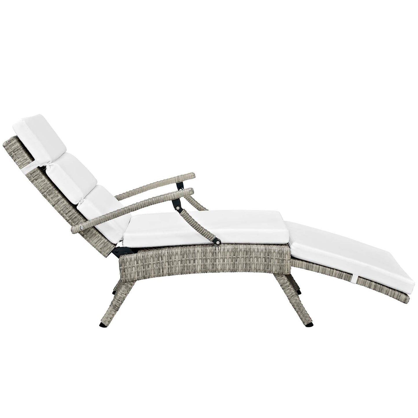Modway Envisage Chaise Outdoor Patio Wicker Rattan Lounge Chair | Lounge Chairs | 