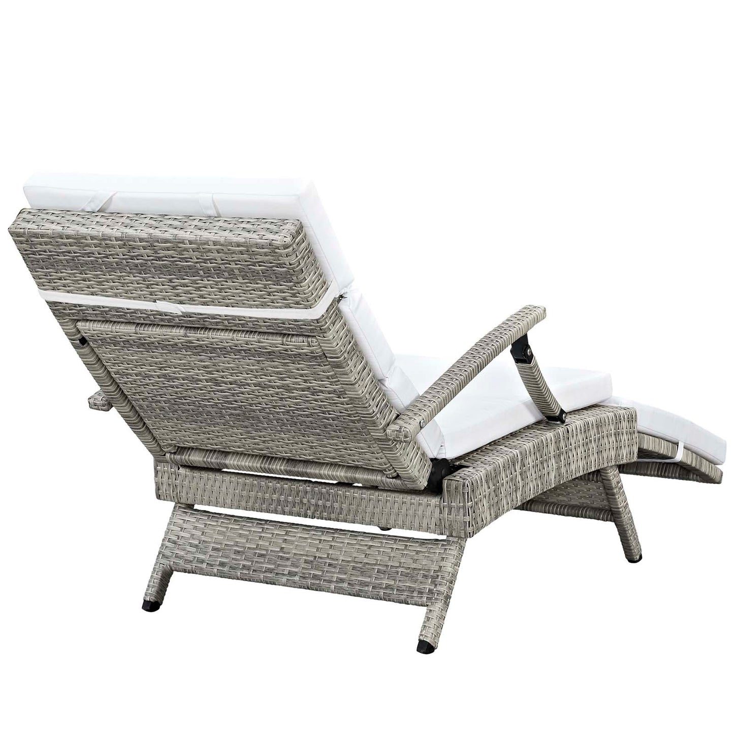 Modway Envisage Chaise Outdoor Patio Wicker Rattan Lounge Chair | Lounge Chairs | 