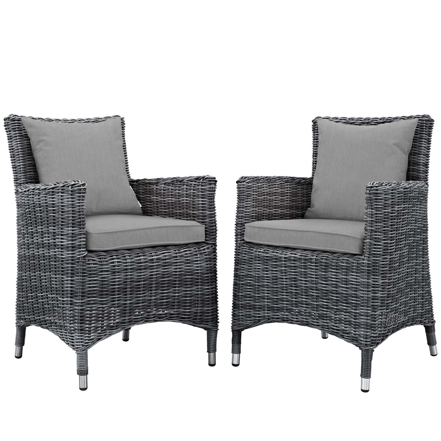 Modway Summon 2 Piece Outdoor Patio Sunbrella® Dining Set