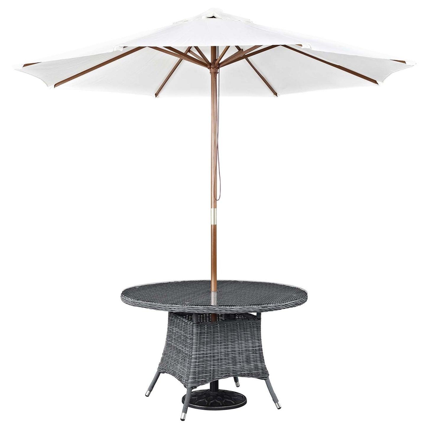 Modway Summon 7 Piece Outdoor Patio Sunbrella® Dining Set