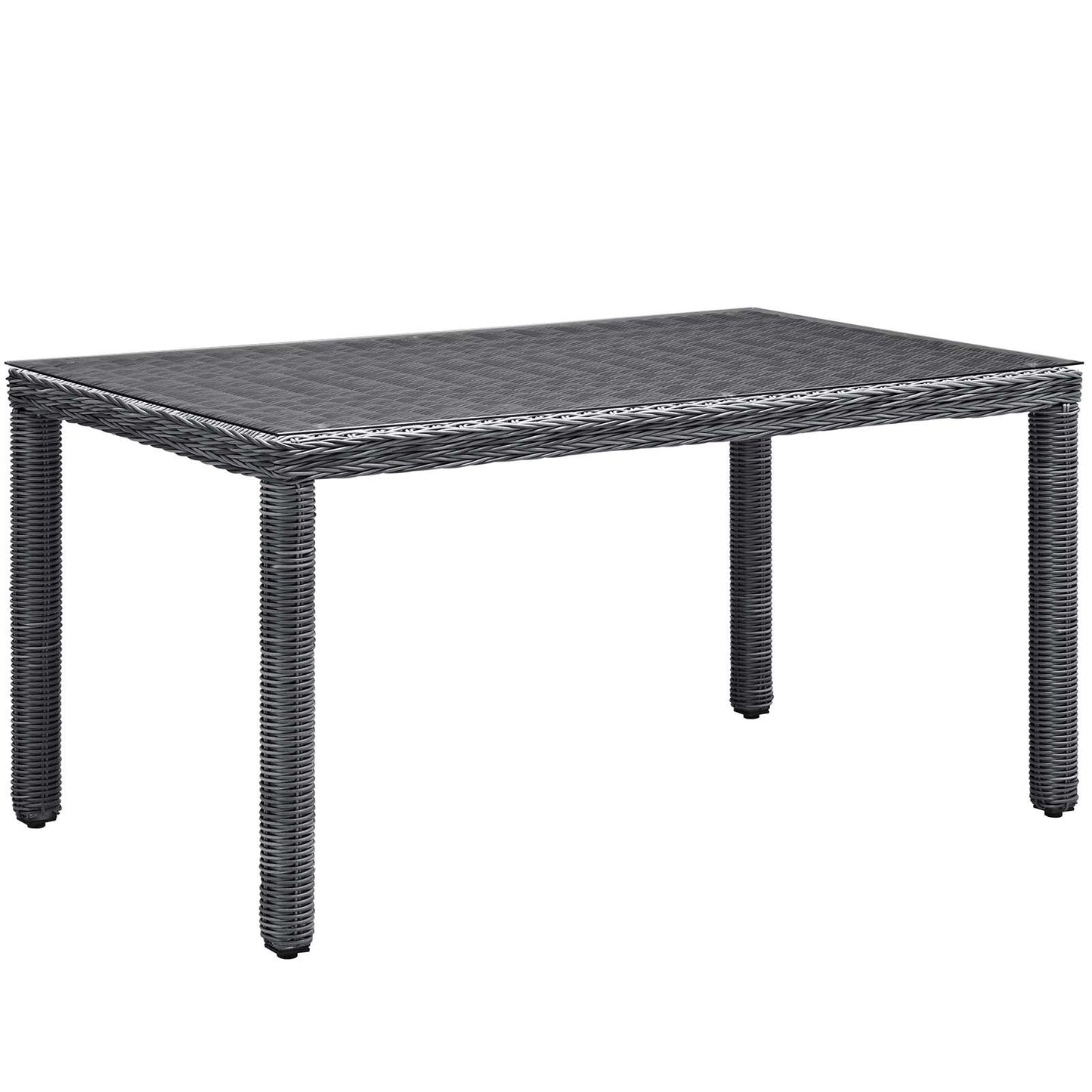 Modway Summon 7 Piece Outdoor Patio Sunbrella® Dining Set