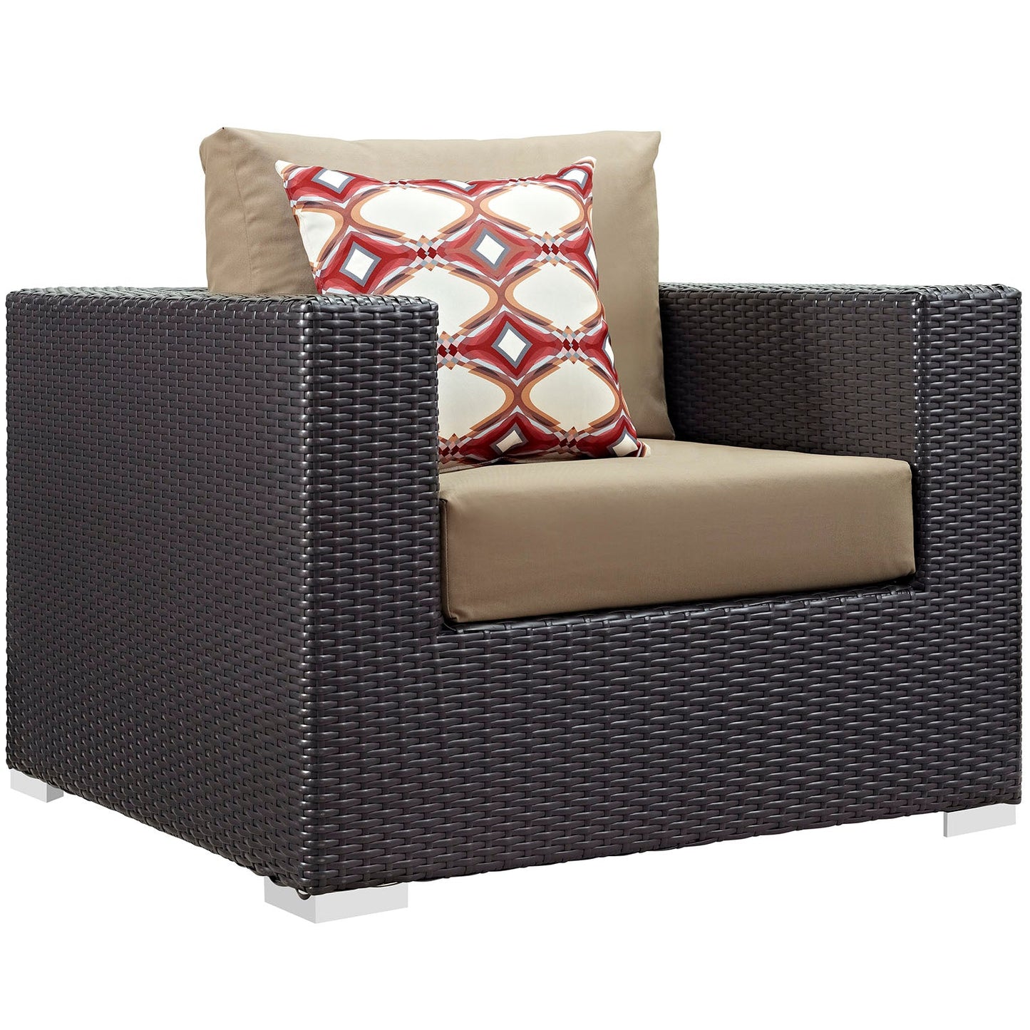 Modway Convene 6 Piece Outdoor Patio Sectional Set | Outdoor Sofas, Loveseats & Sectionals | 