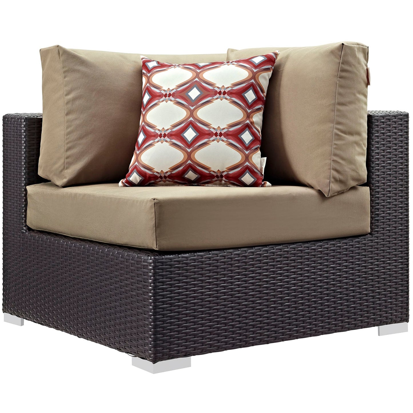 Modway Convene 6 Piece Outdoor Patio Sectional Set | Outdoor Sofas, Loveseats & Sectionals | 