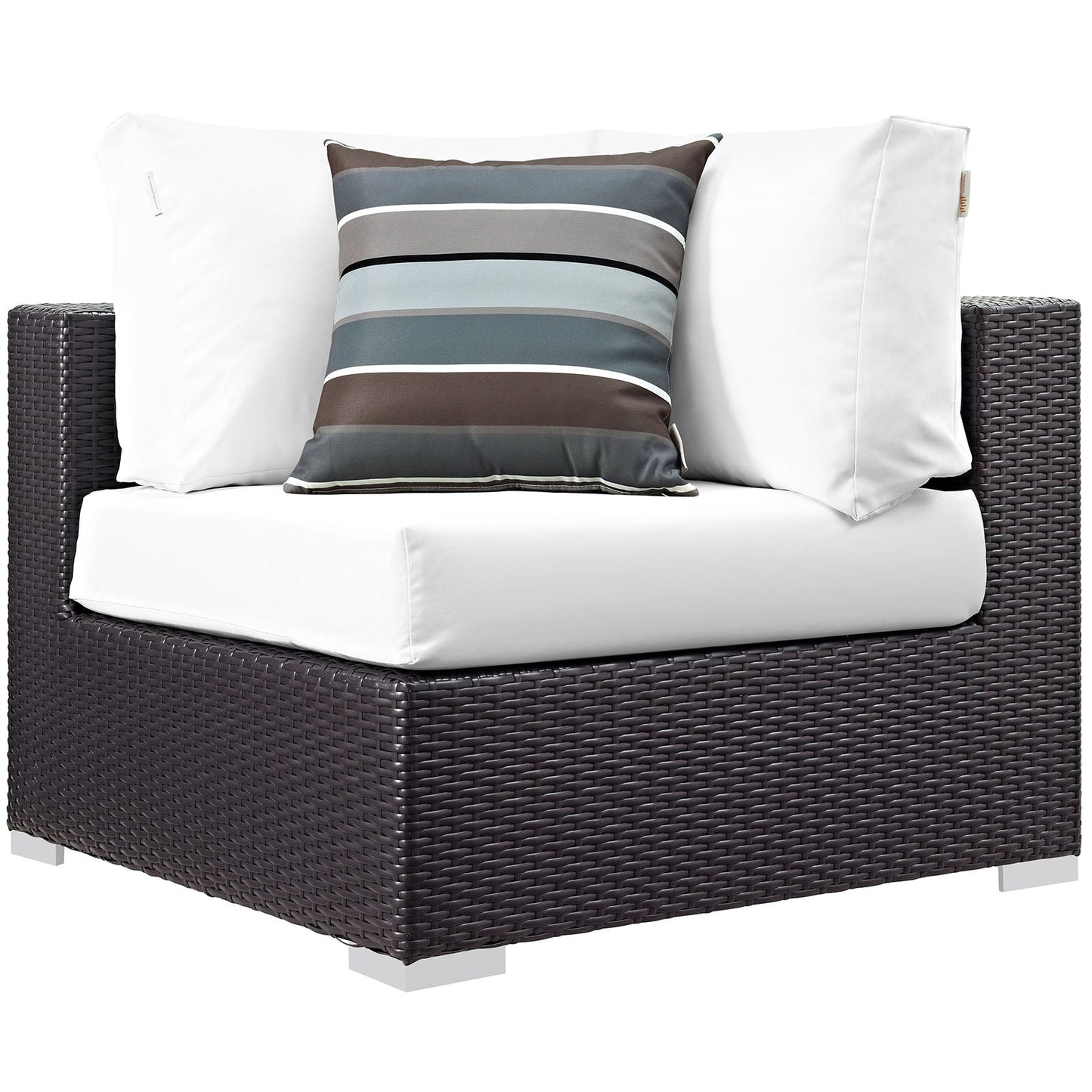 Modway Convene 6 Piece Outdoor Patio Sectional Set | Outdoor Sofas, Loveseats & Sectionals | 