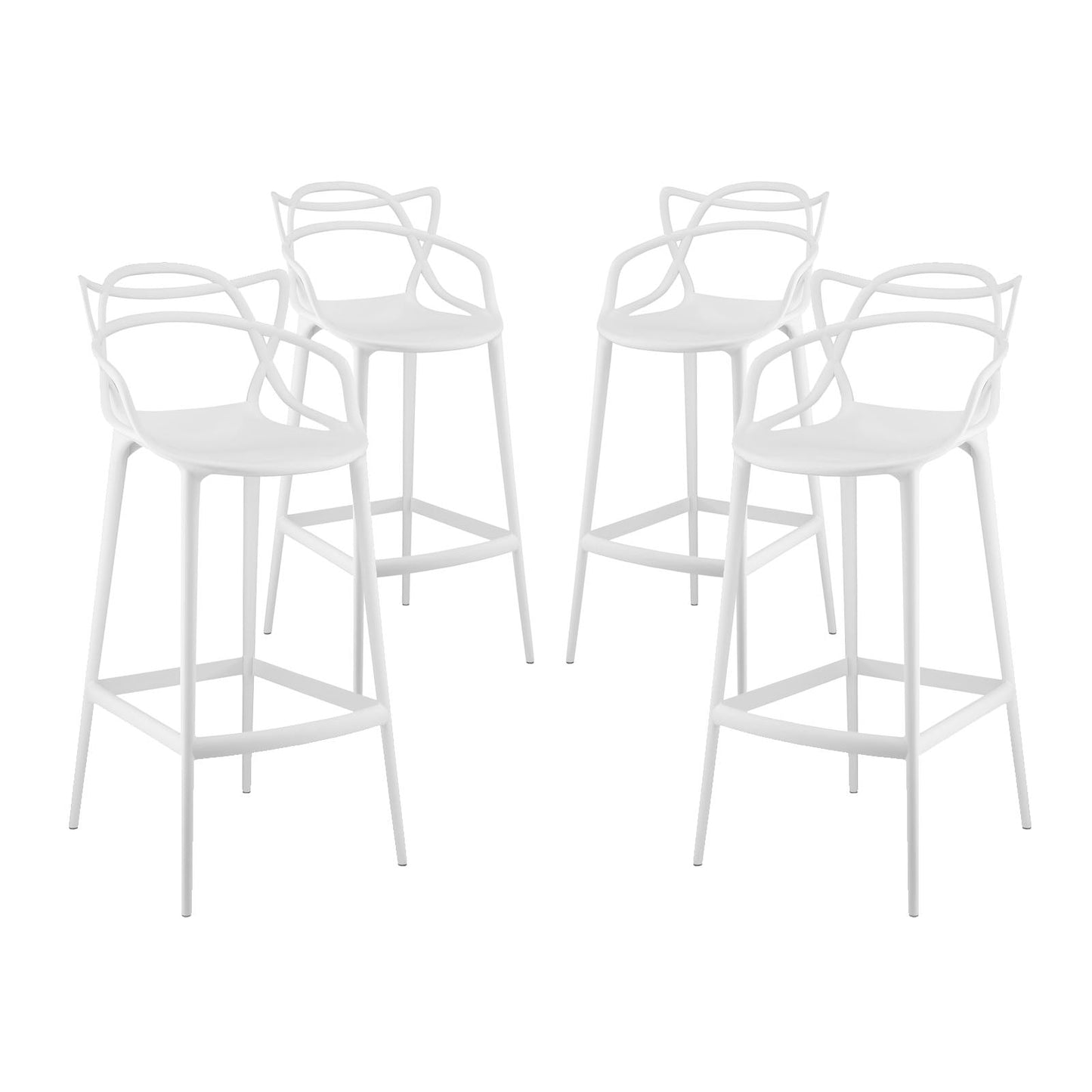 Modway Entangled Bar Stool - Set of 4 | Bar Stools | 
