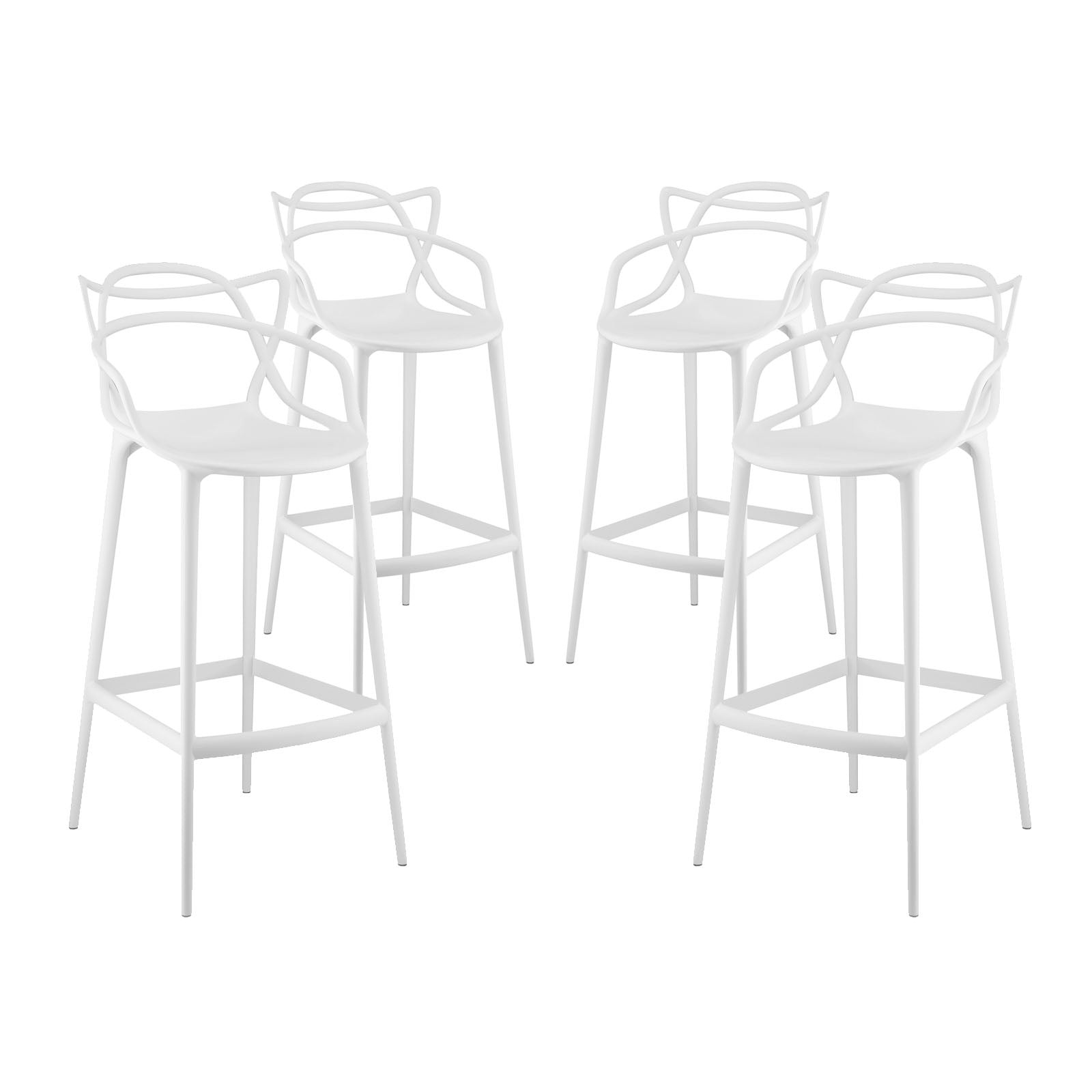 Modway Entangled Bar Stool - Set of 4 | Bar Stools | 