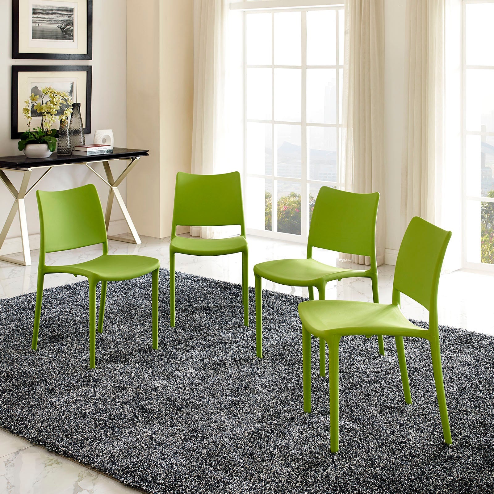 Modway Hipster Dining Side Chair - Set of 4 | Dining Chairs | 
