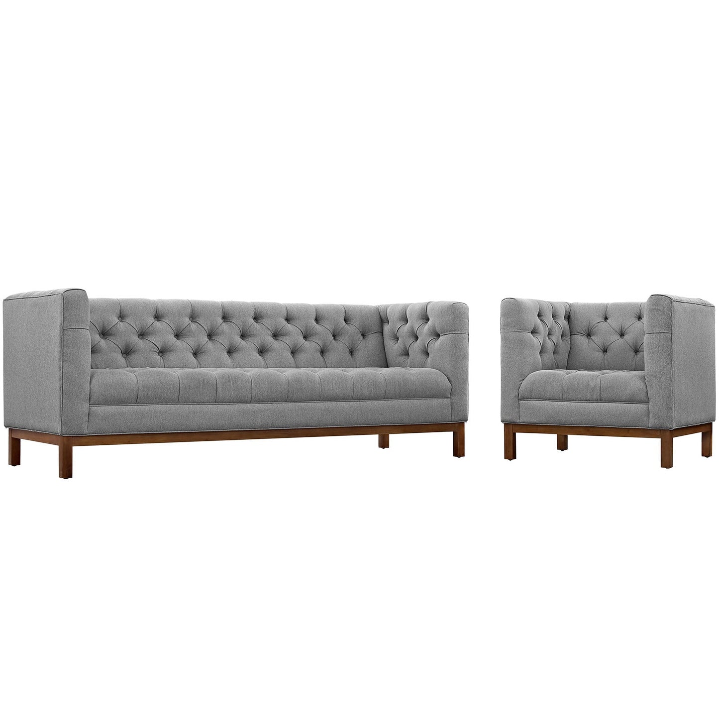 Panache Living Room Set Upholstered Fabric Set of 2 By Modway - EEI-2437 | Sofa Set | Modishstore - 14