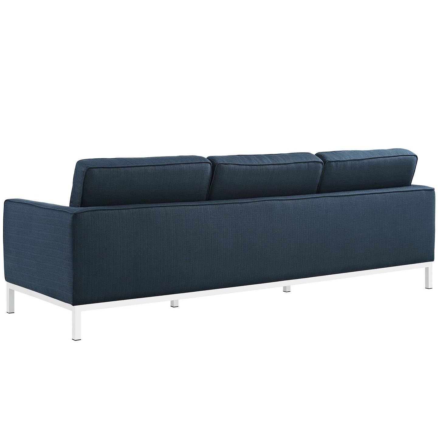 Modway Loft 3 Piece Upholstered Fabric Sofa and Armchair Set