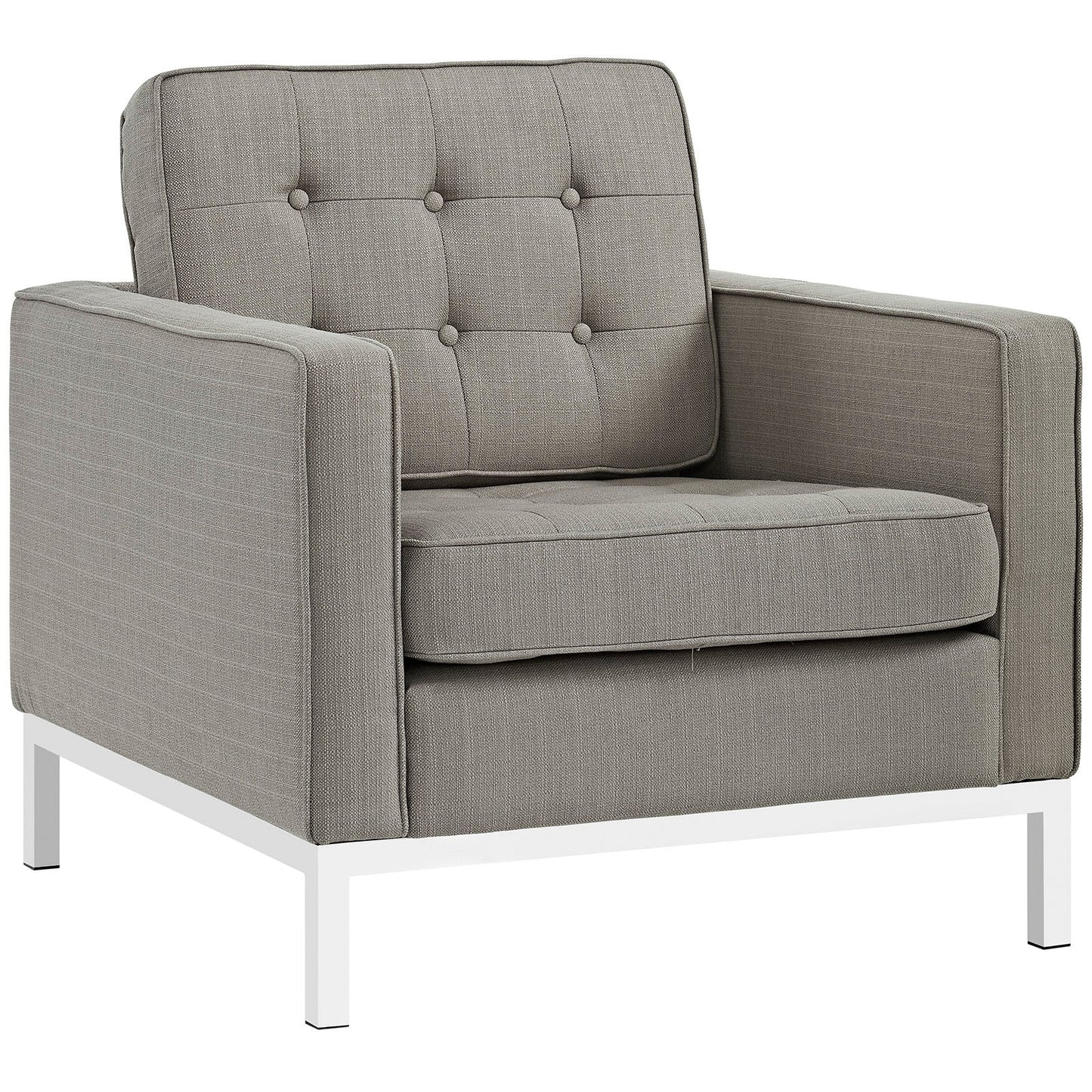 Modway Loft Armchairs Upholstered Fabric - Set of 2 - EEI-2440