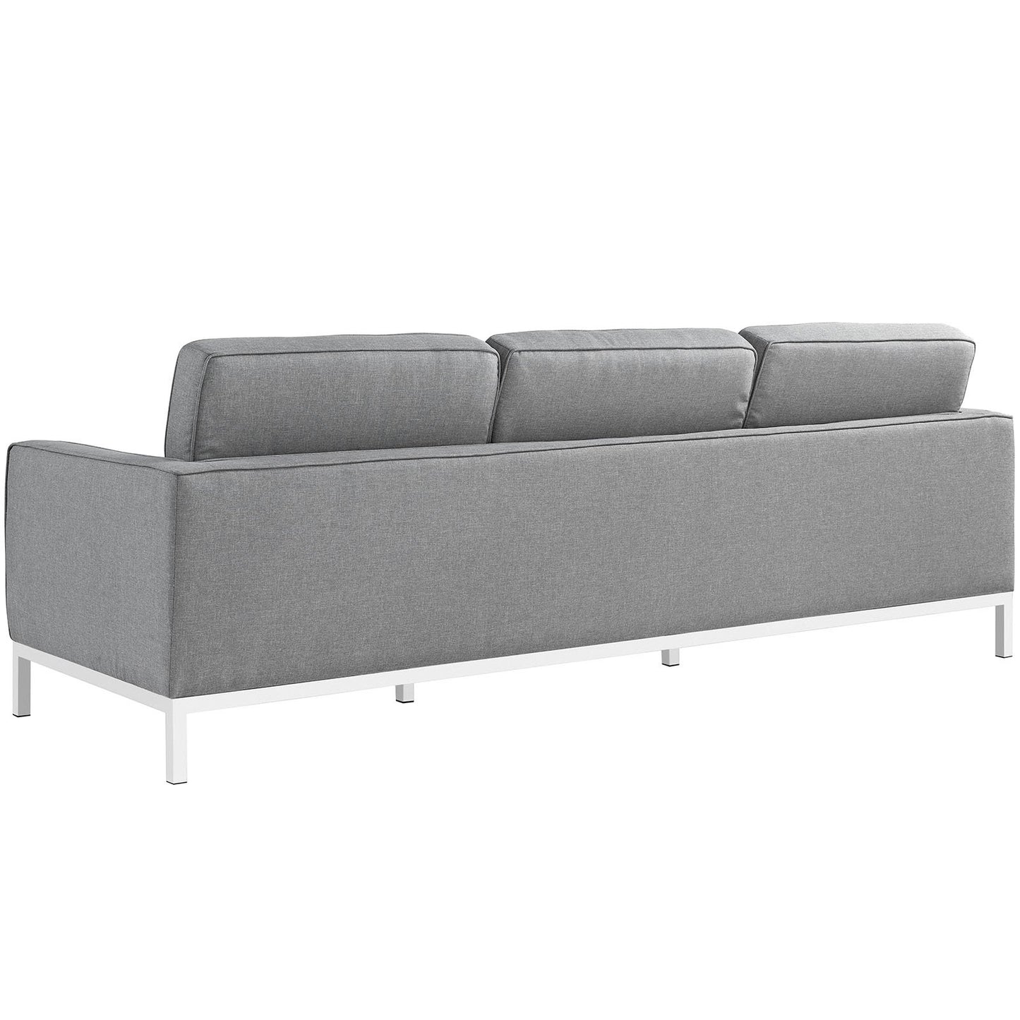 Modway Loft 2 Piece Upholstered Fabric Sofa and Armchair Set
