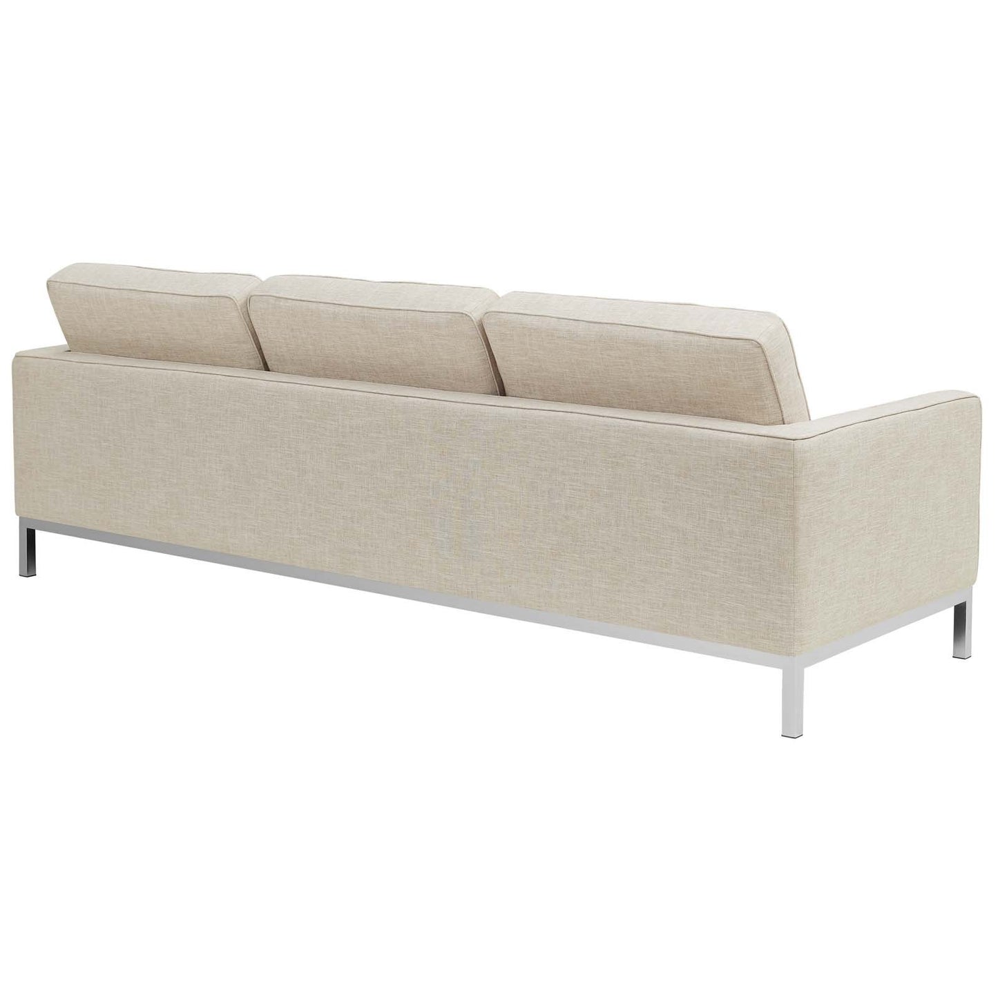 Modway Loft 2 Piece Upholstered Fabric Sofa and Loveseat Set