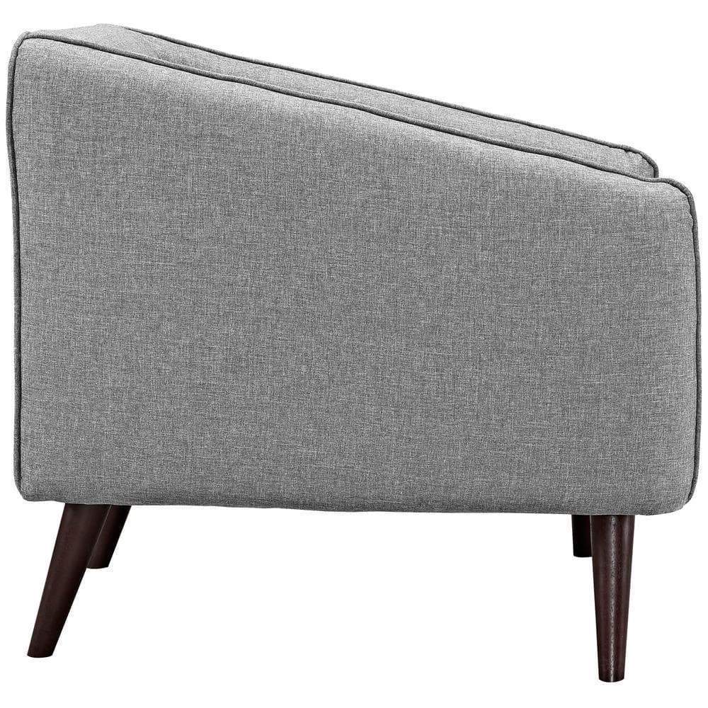 Modway Slide Living Room Set Set of 2 - Light Gray
