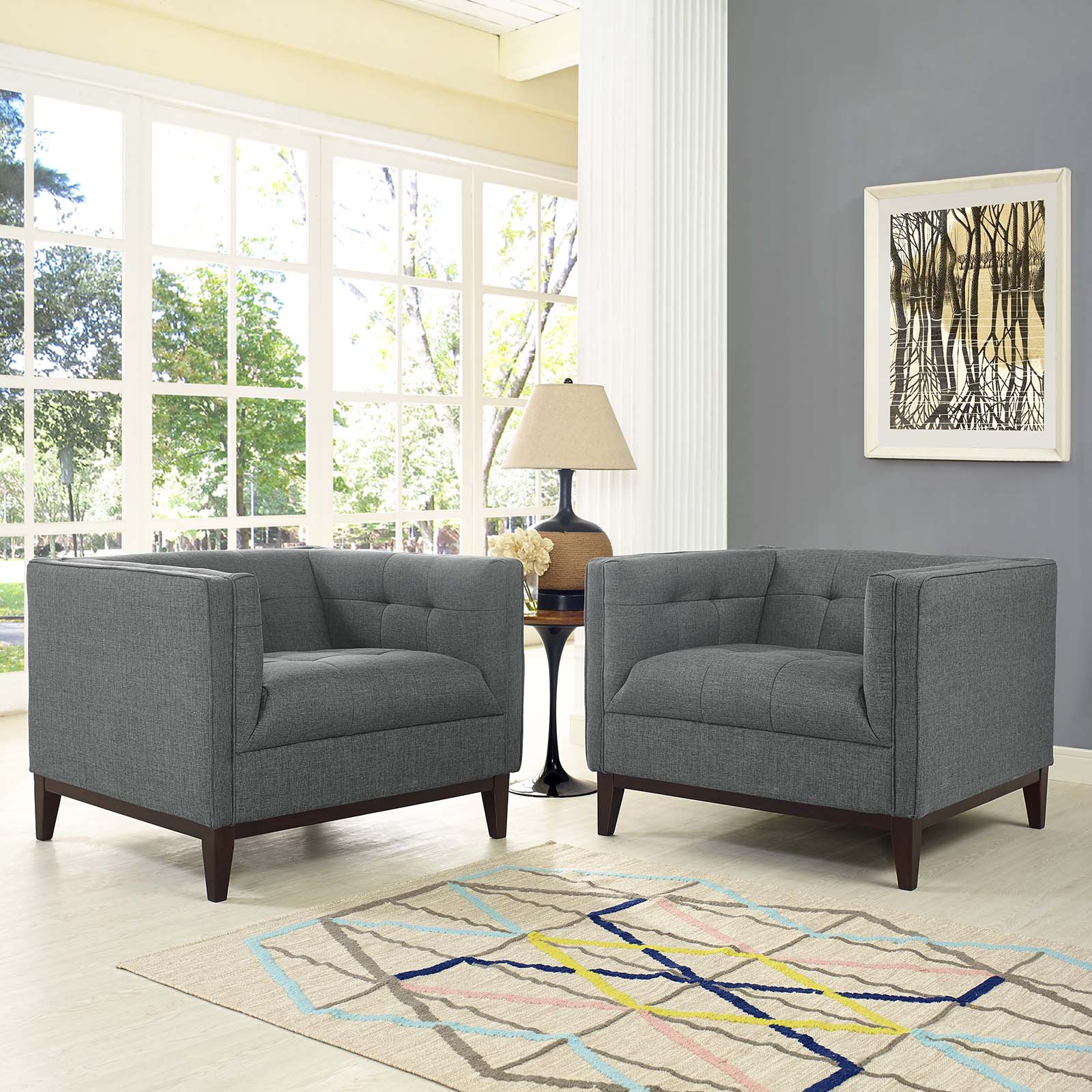 Modway Serve Armchairs - Set of 2 | Armchairs | Modishstore-6