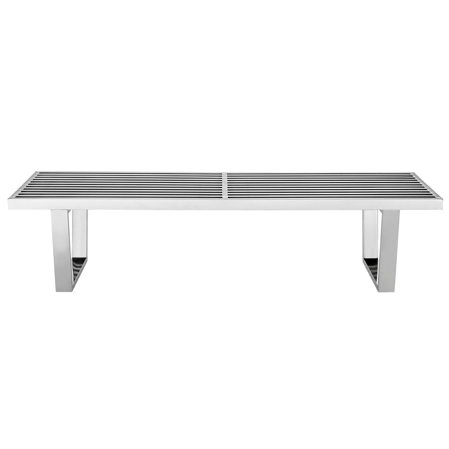 Sauna 5' Stainless Steel Bench By Modway - EEI-246 | Benches | Modishstore - 3