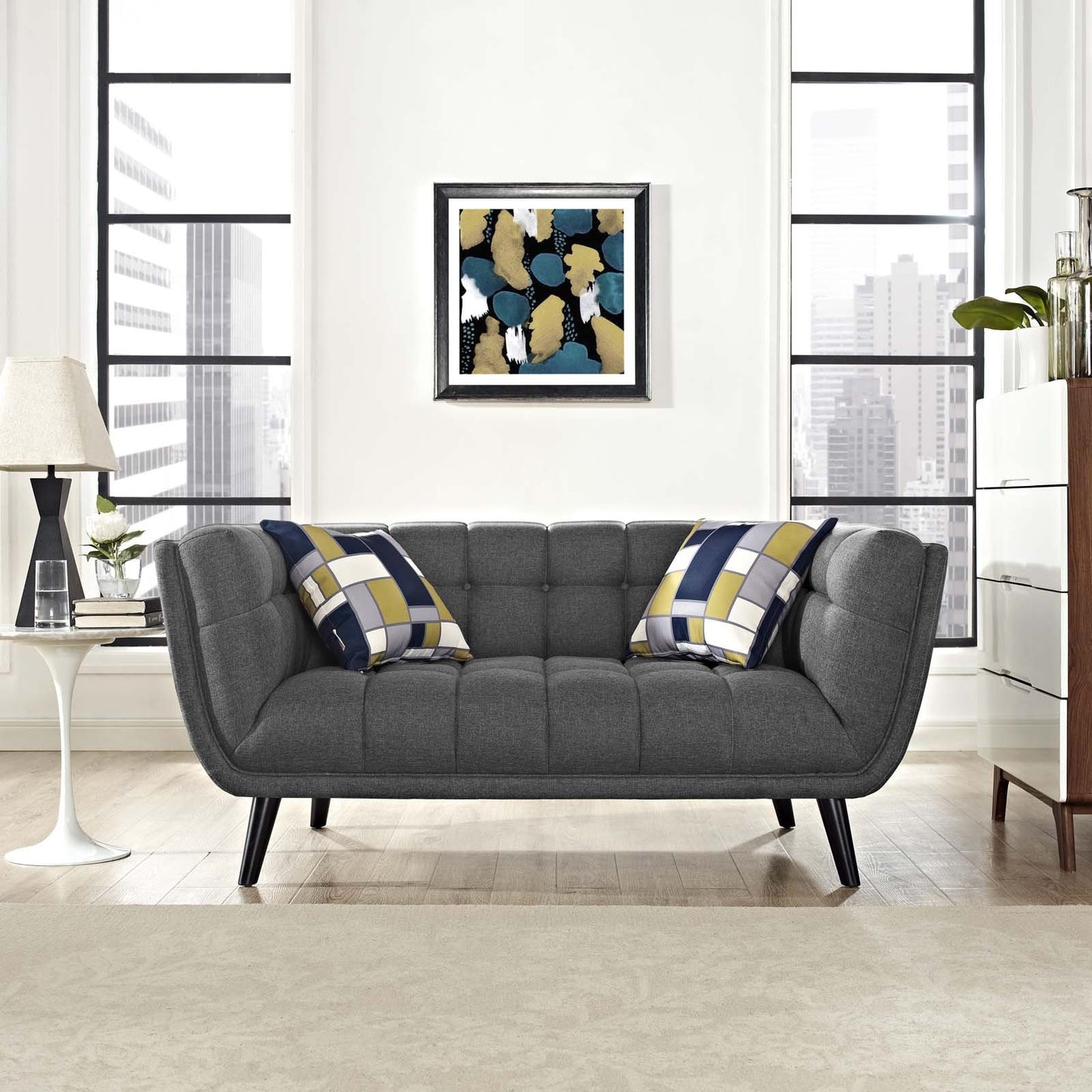 Modway Bestow Upholstered Fabric Loveseat