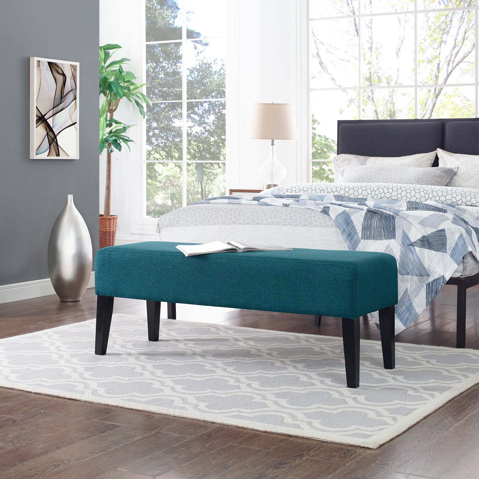 Connect Upholstered Fabric Bench By Modway - EEI-2556 | Benches