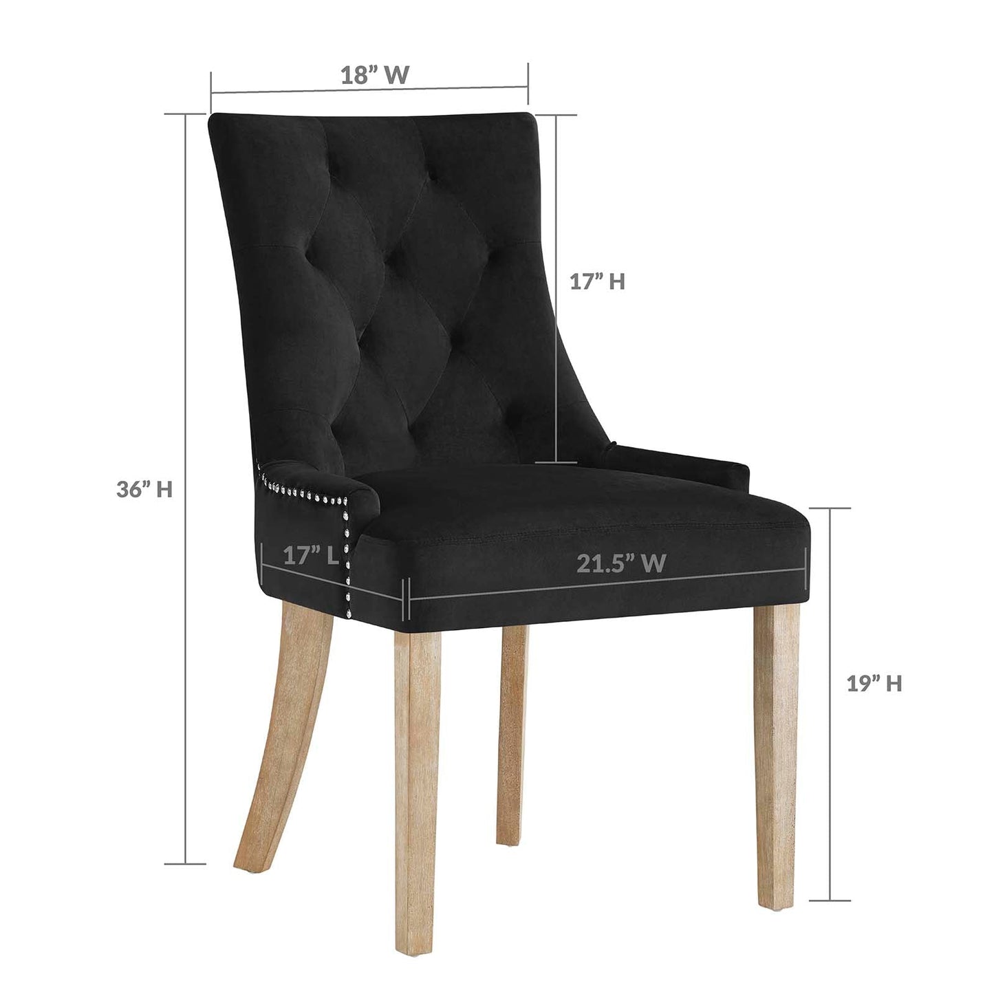 Modway Pose Upholstered Fabric Dining Chair | Dining Chairs | Modishstore-2