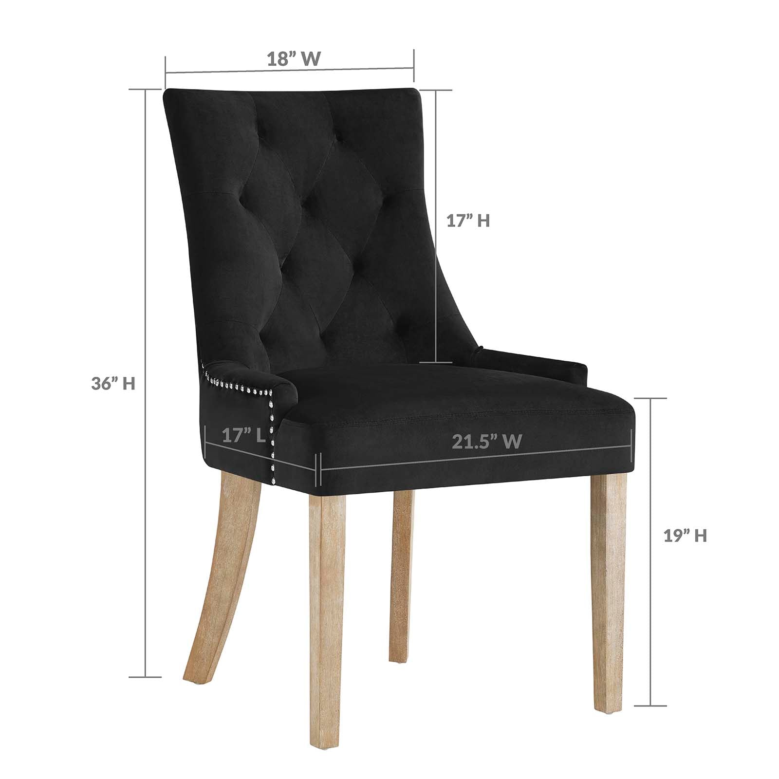 Modway Pose Upholstered Fabric Dining Chair | Dining Chairs | Modishstore-2