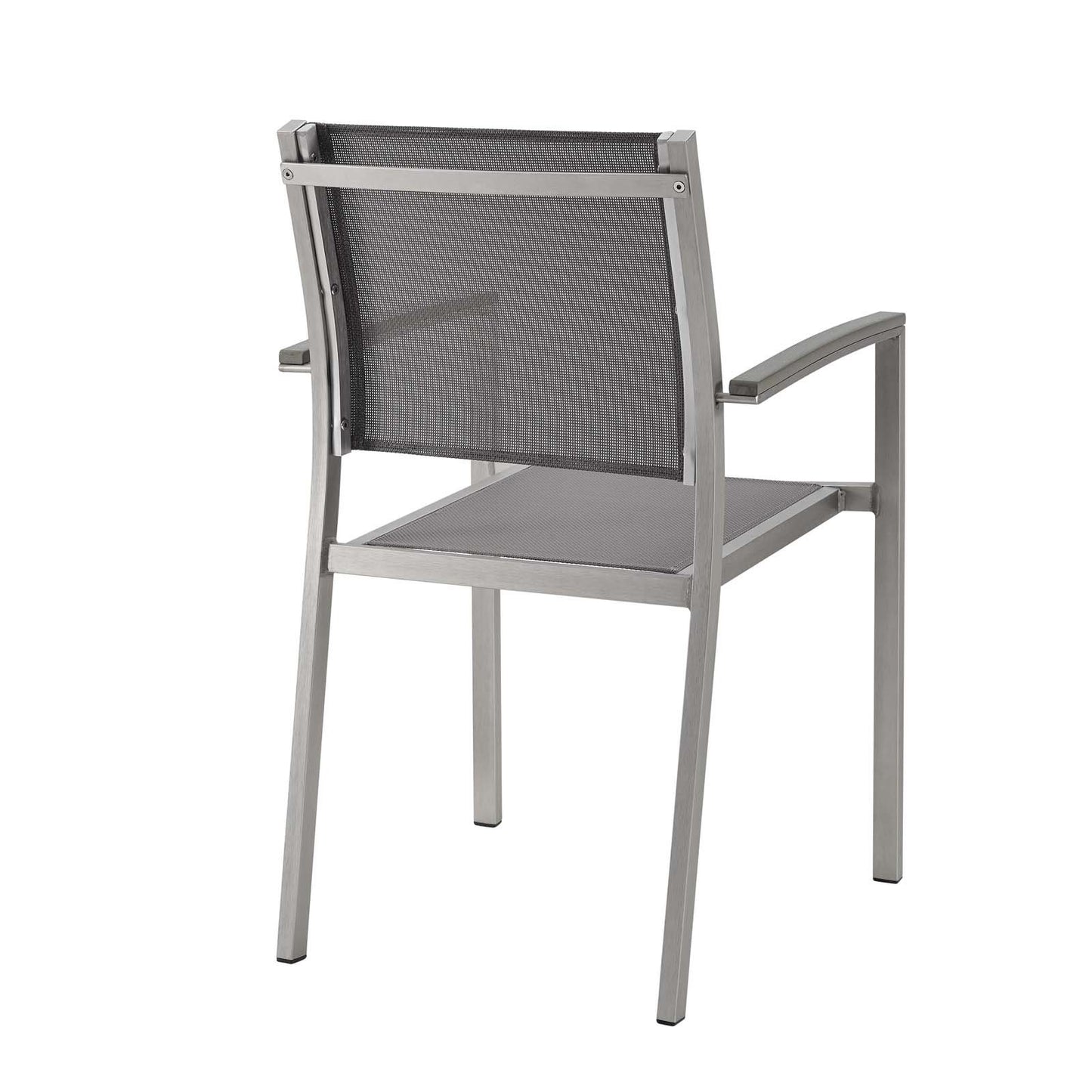 Modway Shore Dining Chair Outdoor Patio Aluminum Set of 2