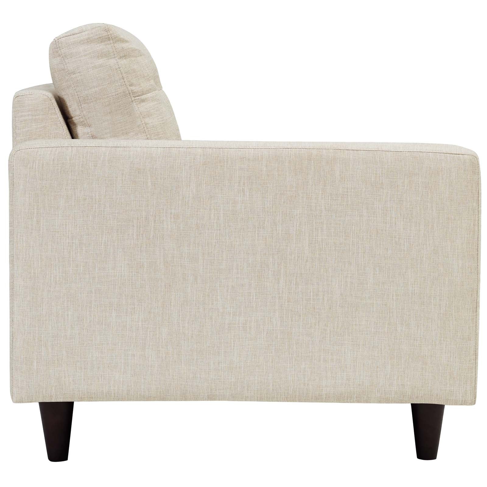 Modway Empress Left-Facing Upholstered Fabric Loveseat | Loveseats | 