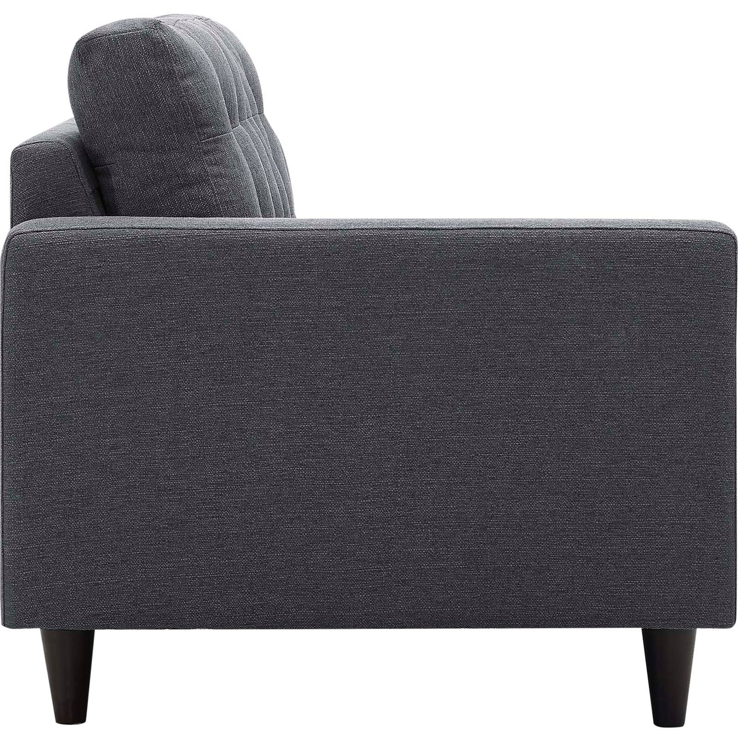 Modway Empress Left-Facing Upholstered Fabric Loveseat | Loveseats | 