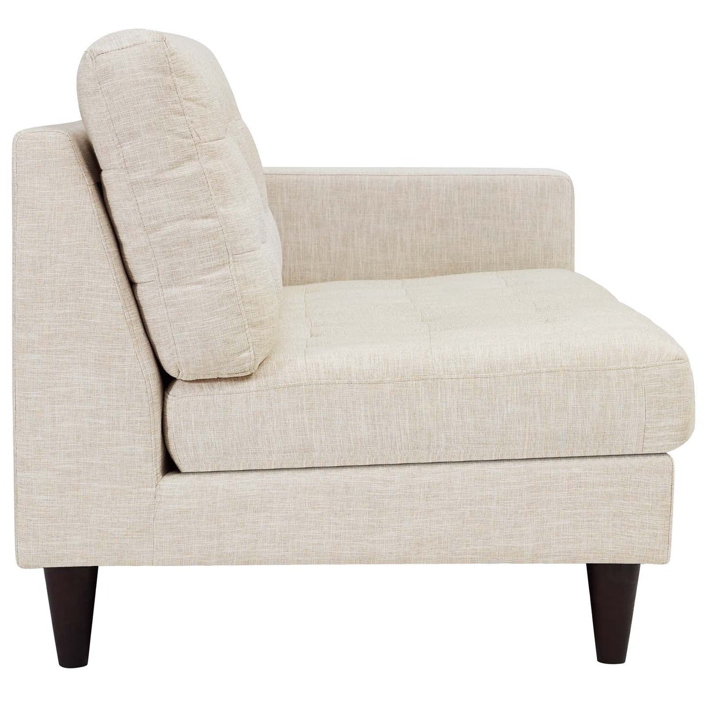 Modway Empress Right-Facing Upholstered Fabric Loveseat | Loveseats | 