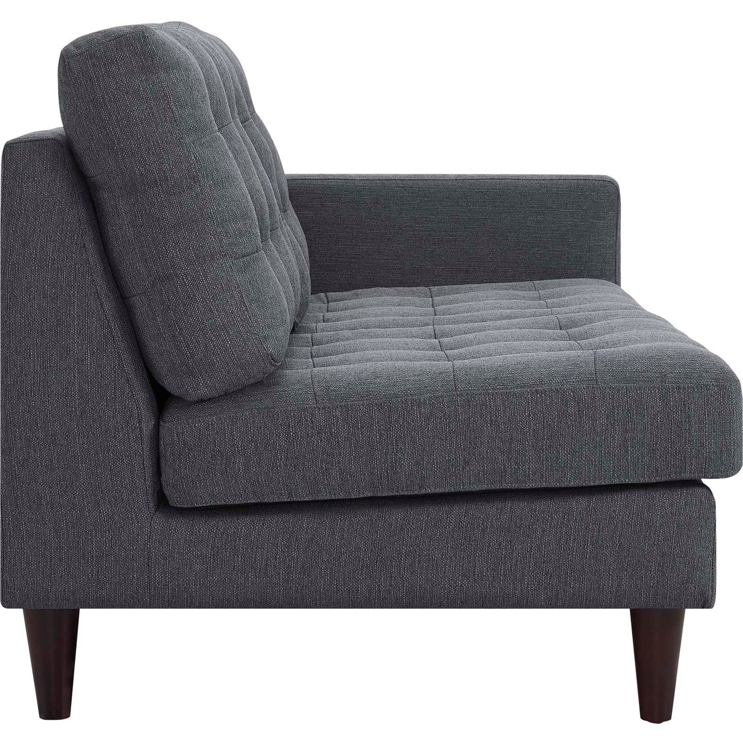 Modway Empress Right-Facing Upholstered Fabric Loveseat | Loveseats | 
