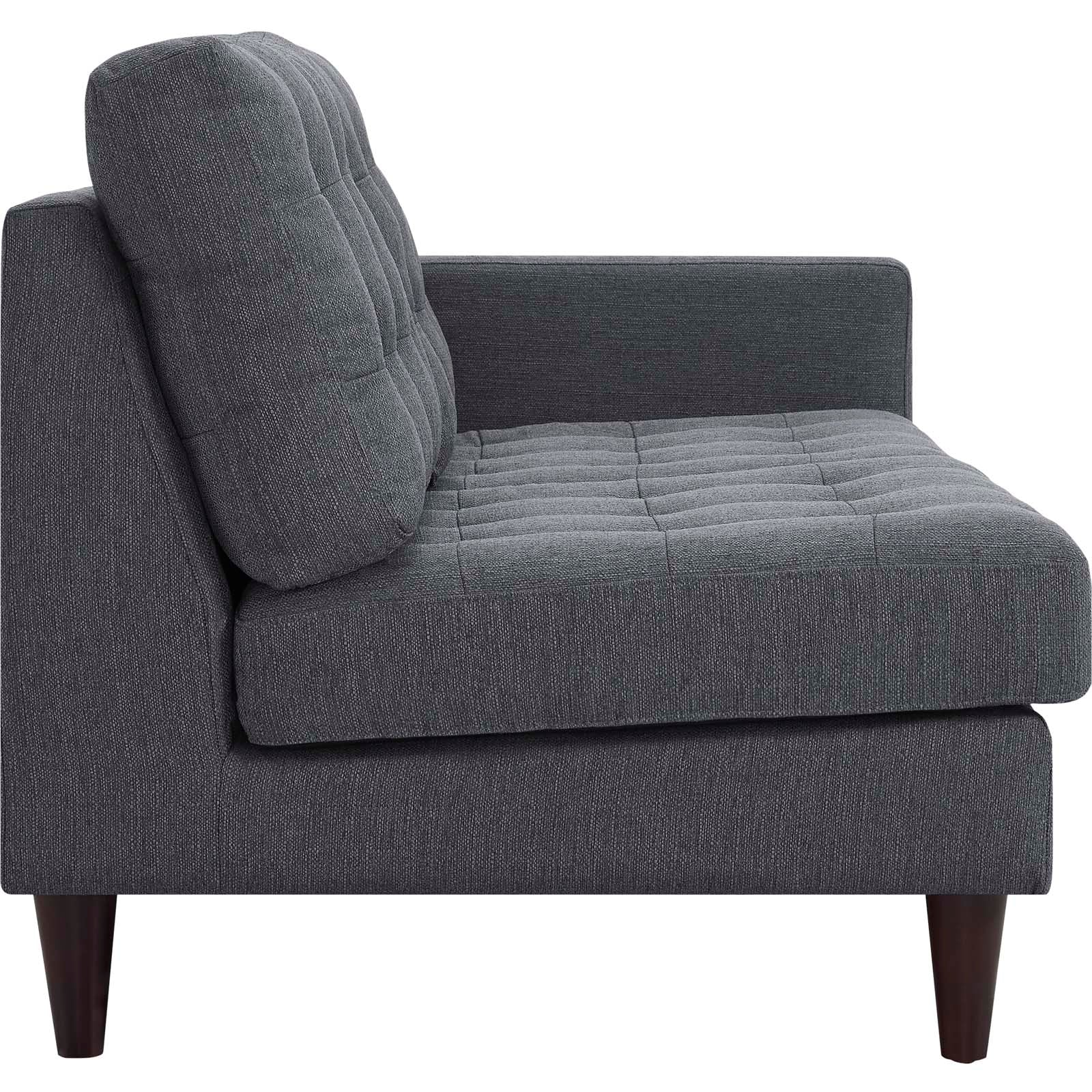 Modway Empress Right-Facing Upholstered Fabric Loveseat | Loveseats | 
