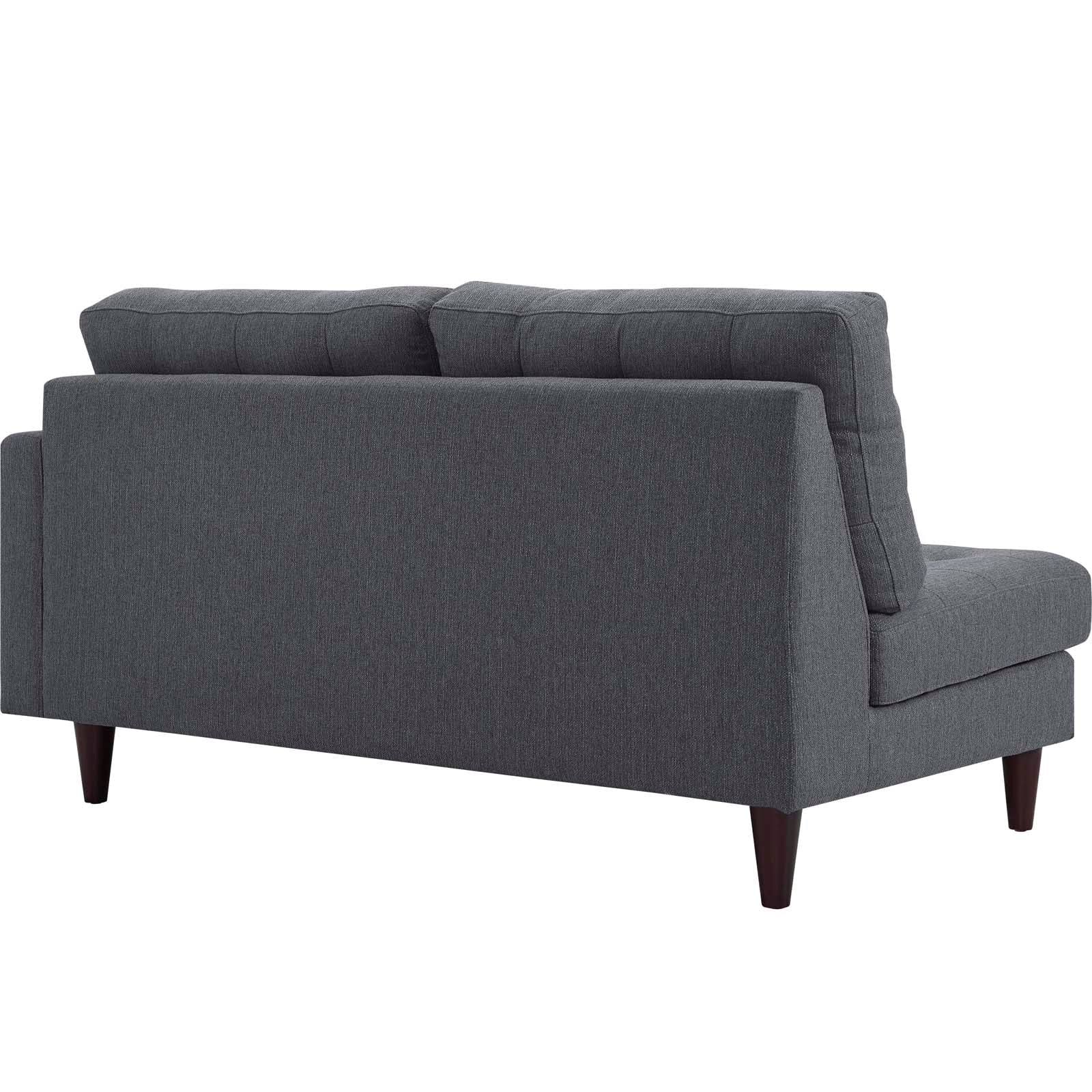 Modway Empress Right-Facing Upholstered Fabric Loveseat | Loveseats | 